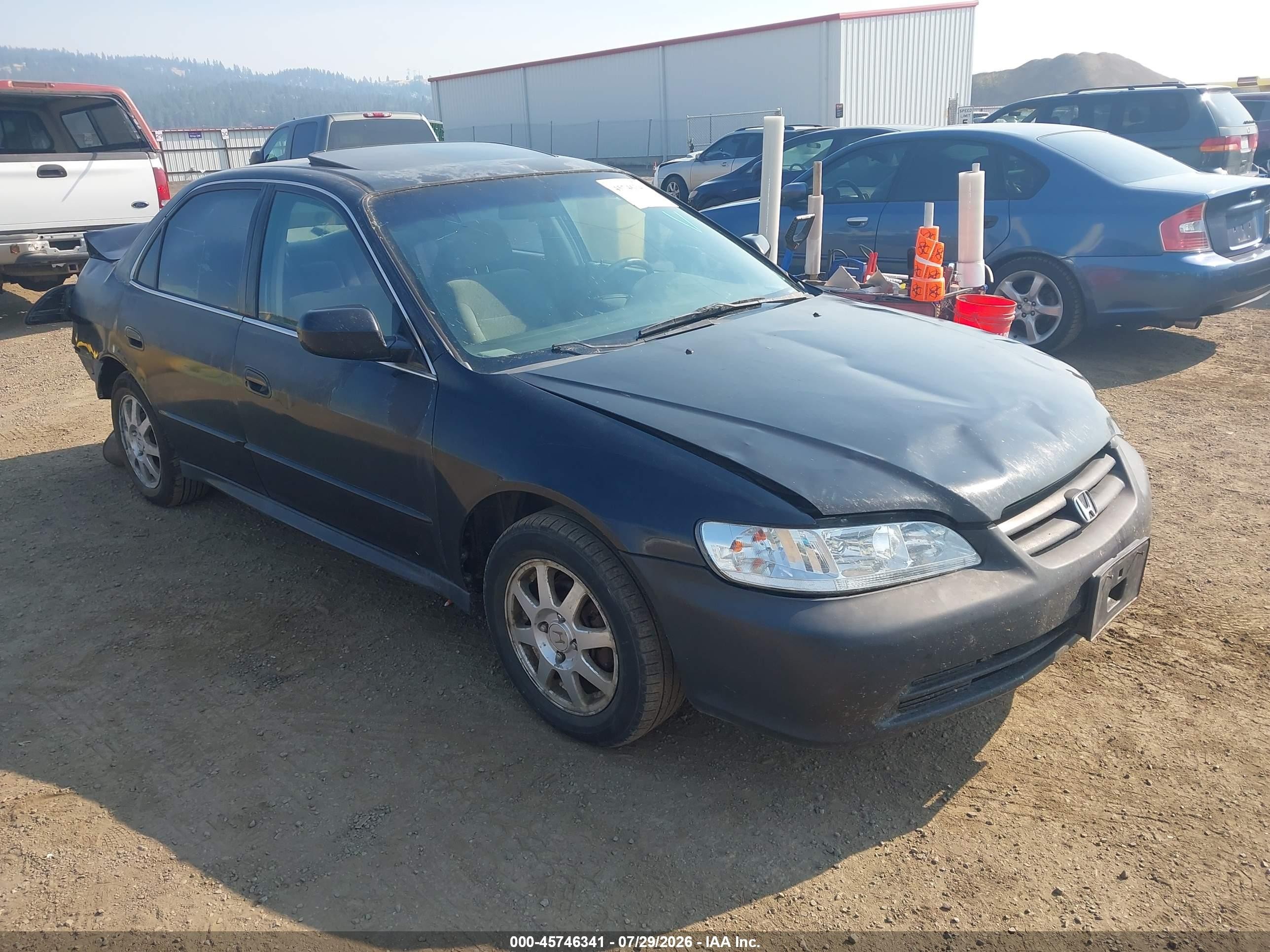 2002 Honda Accord 2.3 Ex/2.3 Se Black vin: JHMCG66862C021380