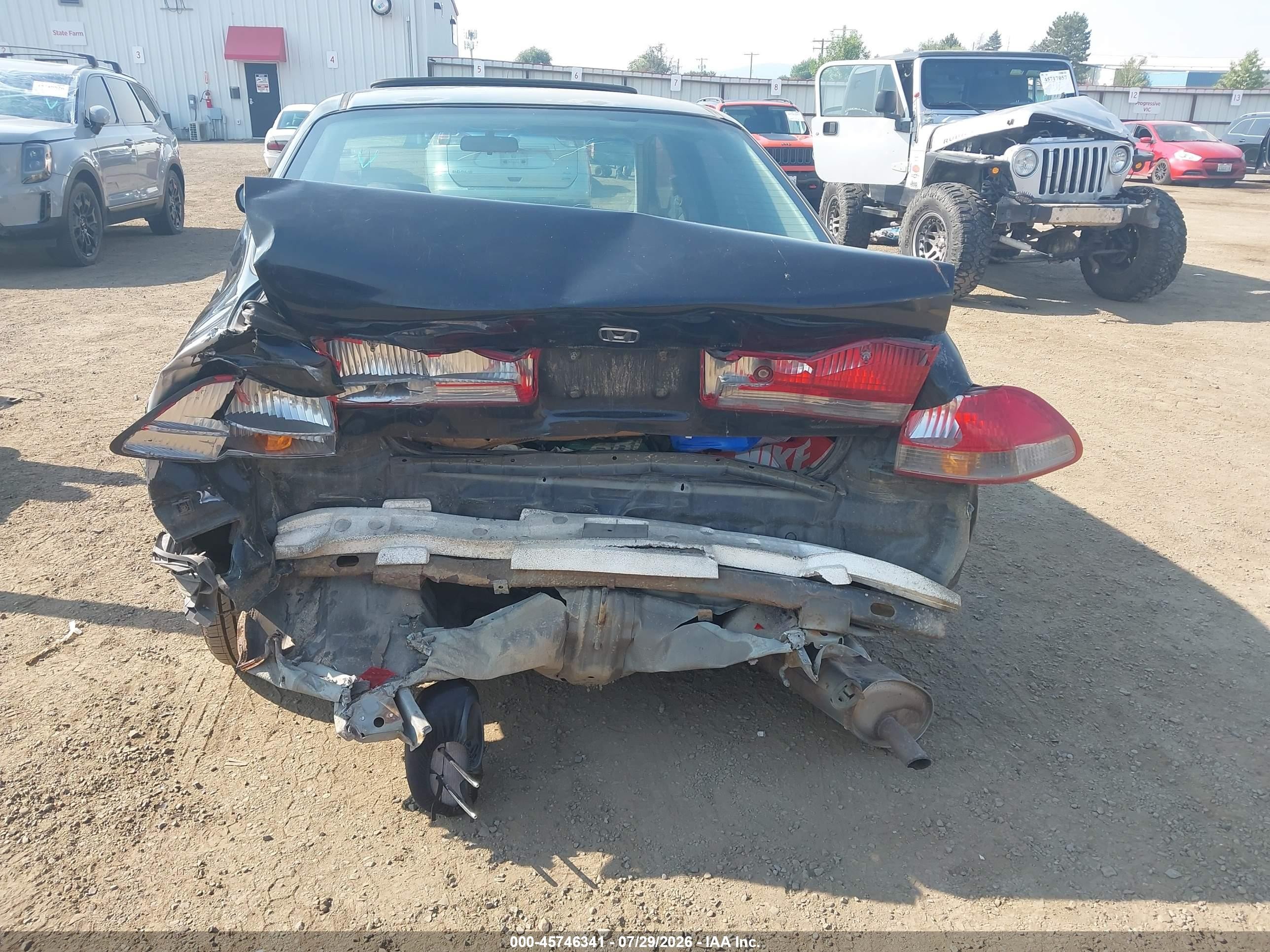 2002 Honda Accord 2.3 Ex/2.3 Se Black vin: JHMCG66862C021380