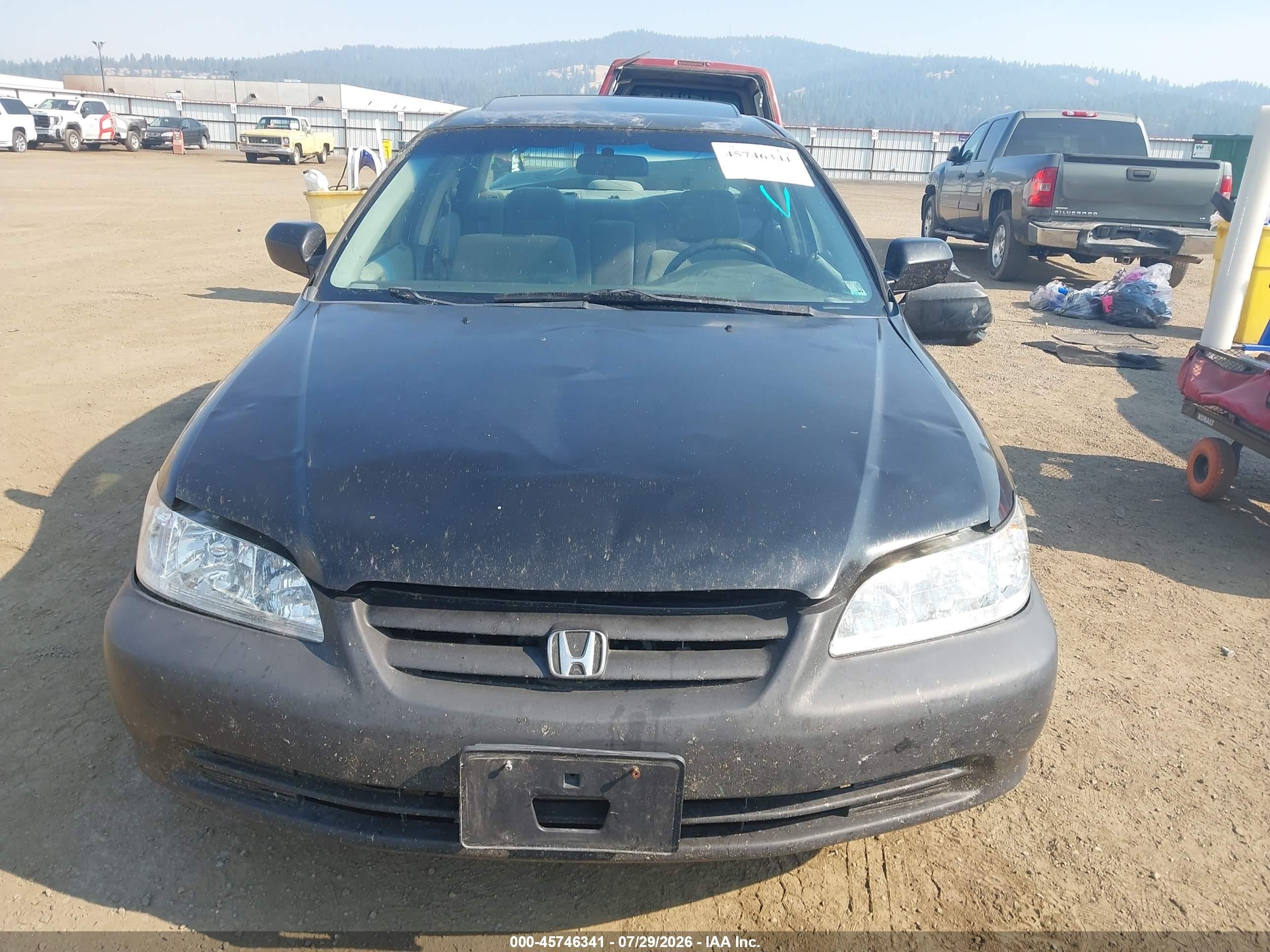 2002 Honda Accord 2.3 Ex/2.3 Se Black vin: JHMCG66862C021380