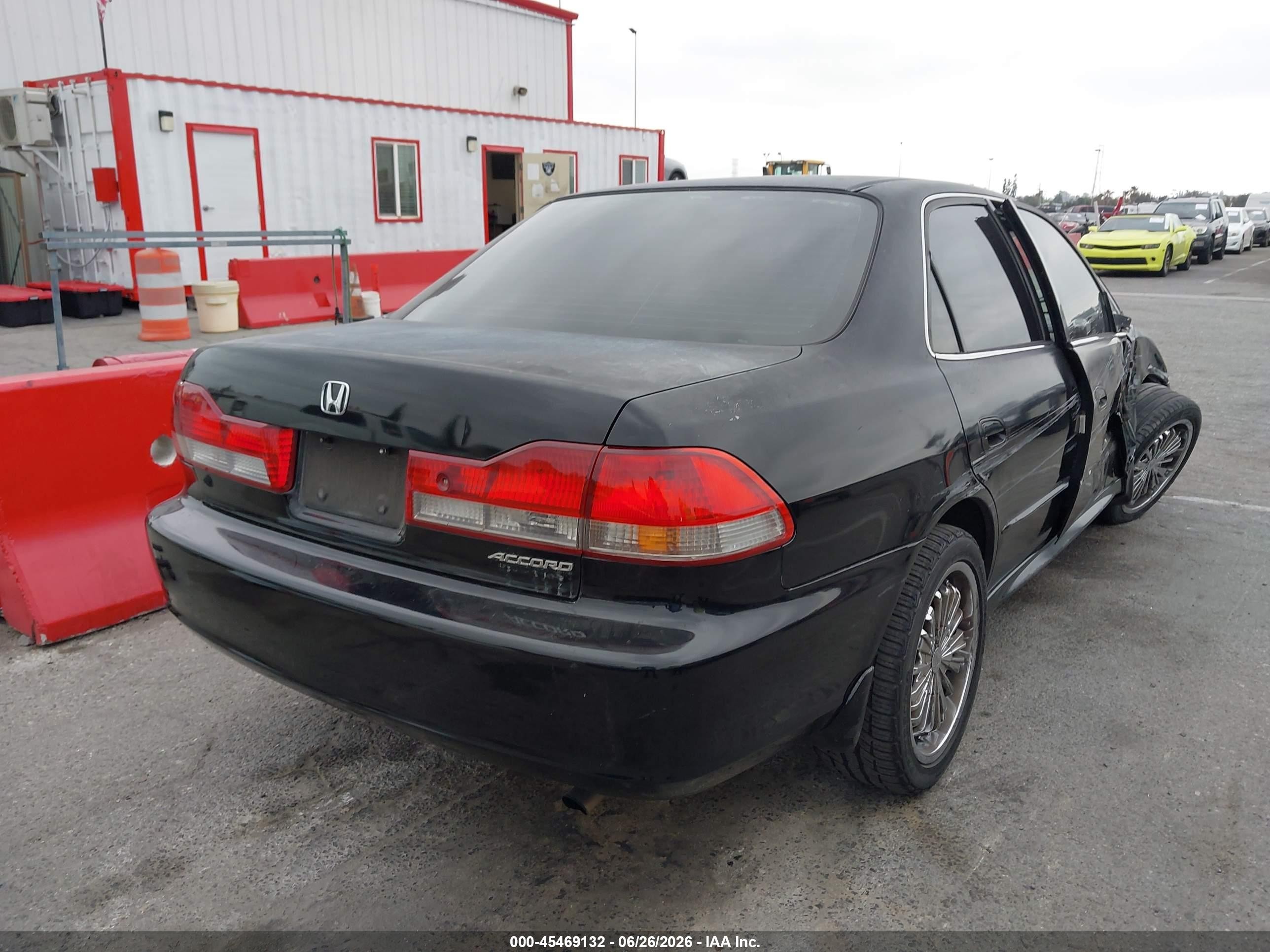 2002 Honda Accord 2.3 Ex/2.3 Se Black vin: JHMCG66882C017198