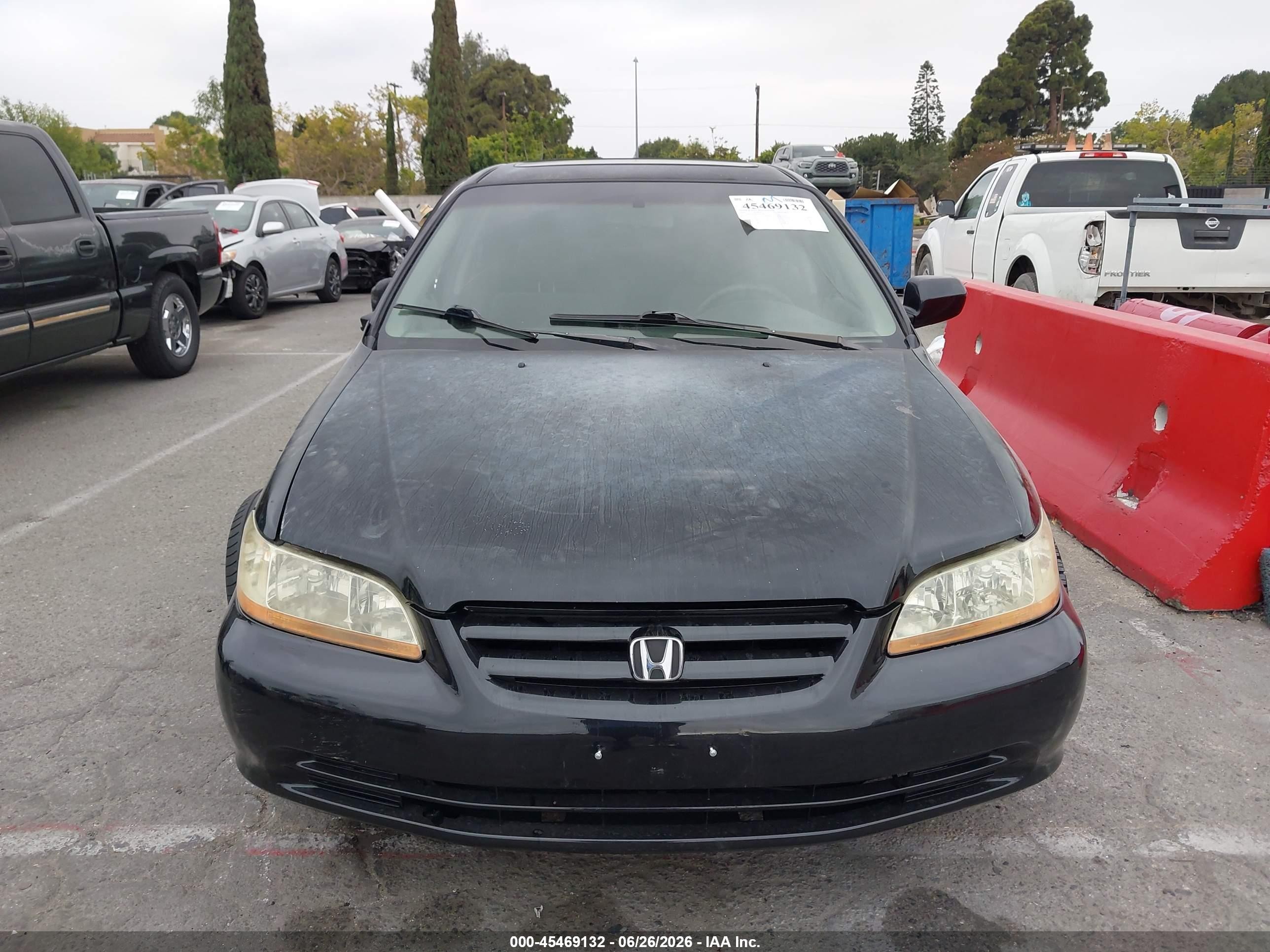 2002 Honda Accord 2.3 Ex/2.3 Se Black vin: JHMCG66882C017198