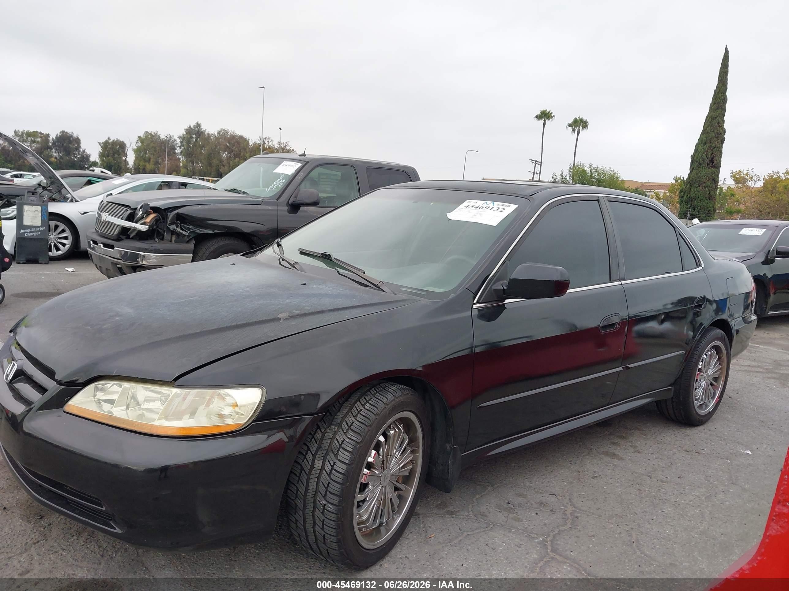 2002 Honda Accord 2.3 Ex/2.3 Se Black vin: JHMCG66882C017198