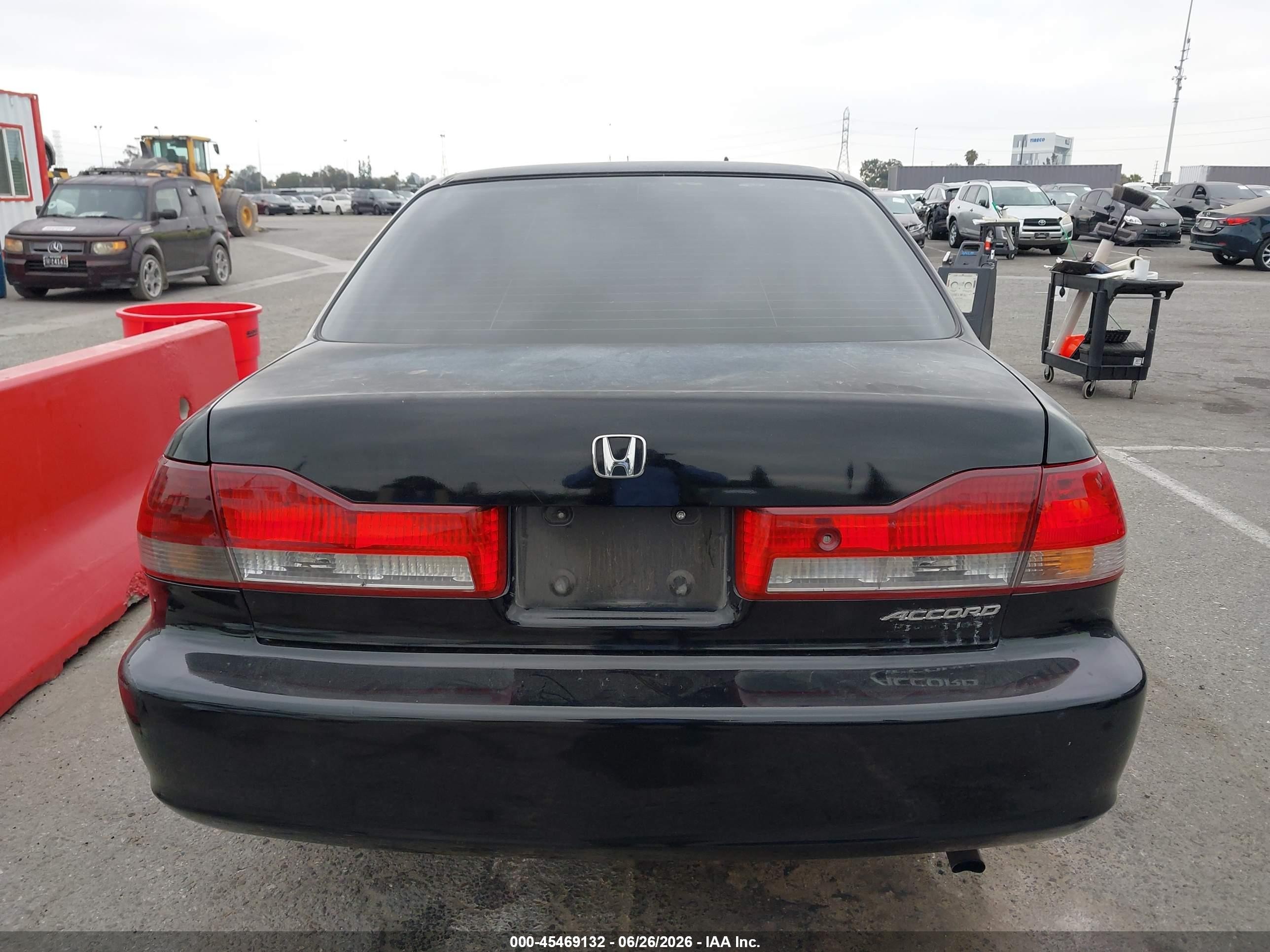 2002 Honda Accord 2.3 Ex/2.3 Se Black vin: JHMCG66882C017198