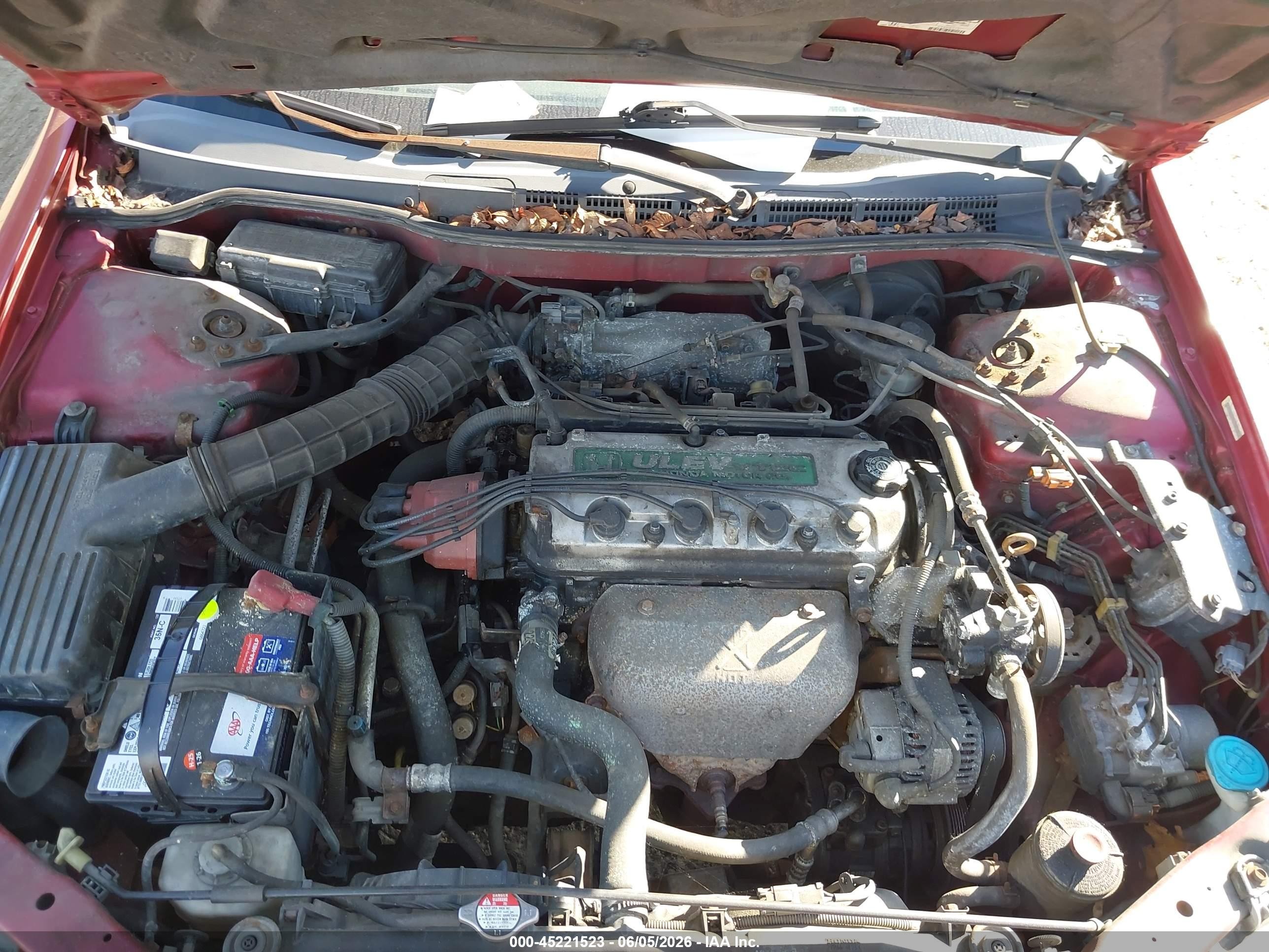 2000 Honda Accord 2.3 Se Red vin: JHMCG6690YC011302