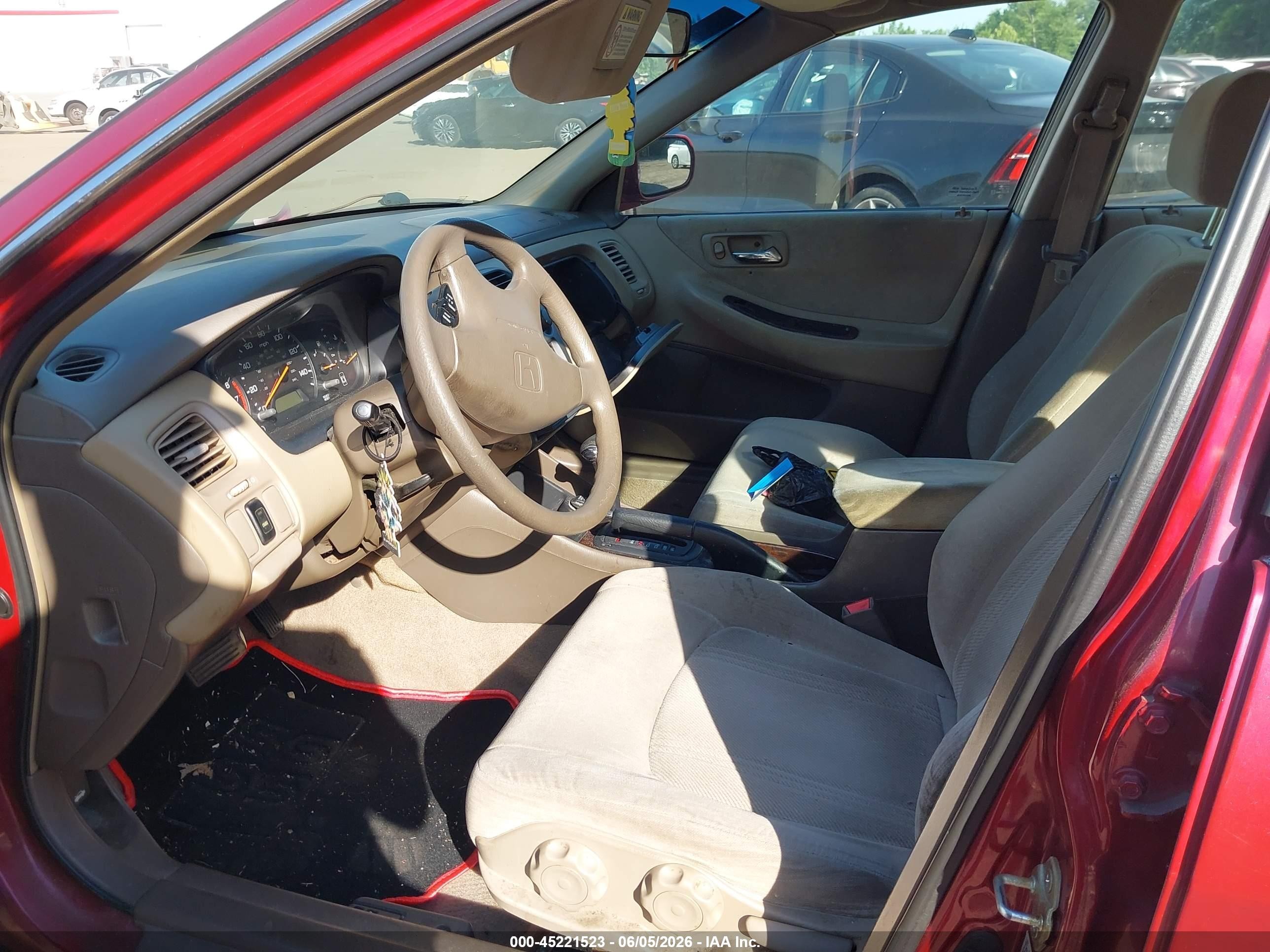 2000 Honda Accord 2.3 Se Red vin: JHMCG6690YC011302