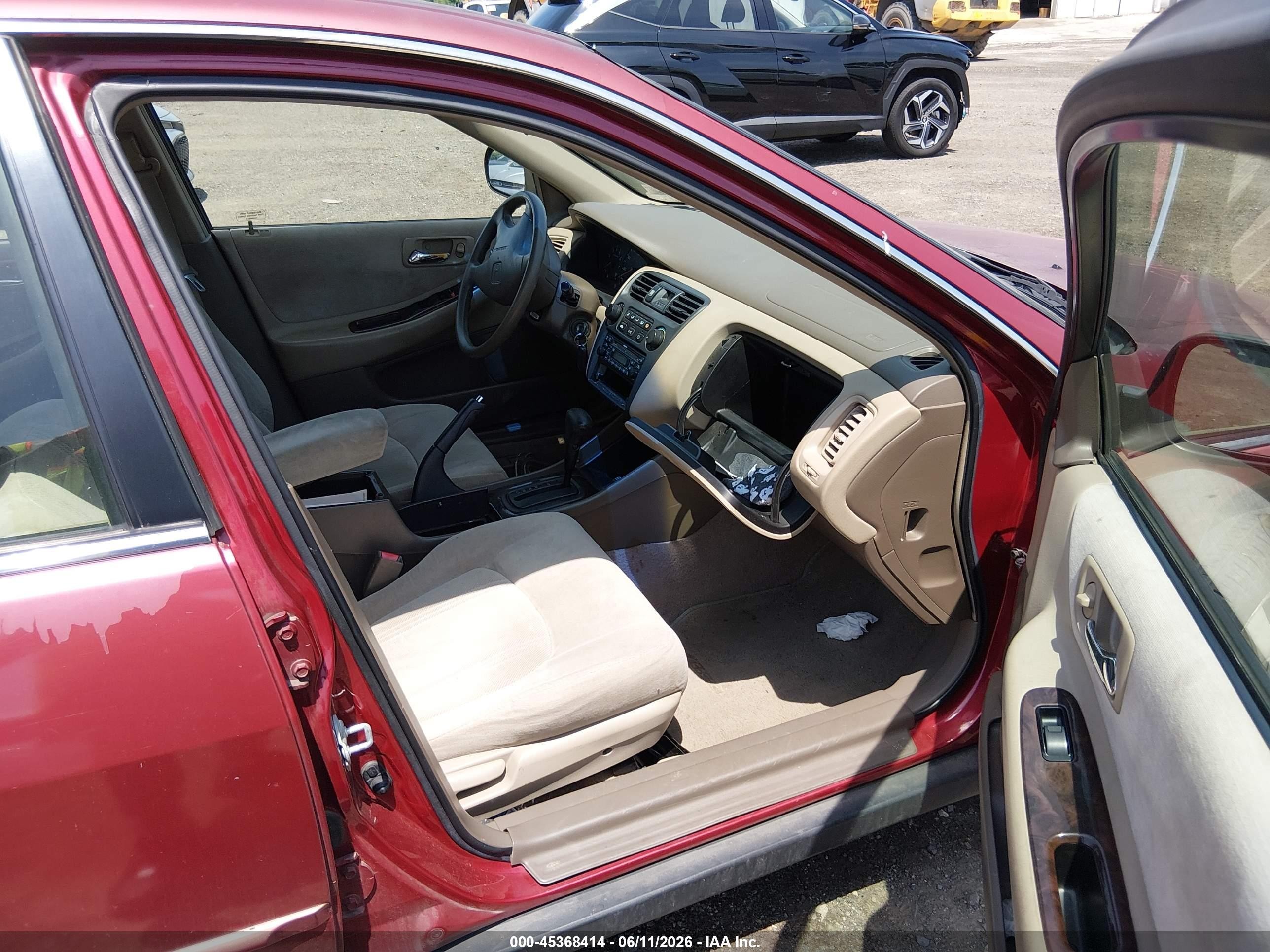2000 Honda Accord 2.3 Se Red vin: JHMCG6693YC015893