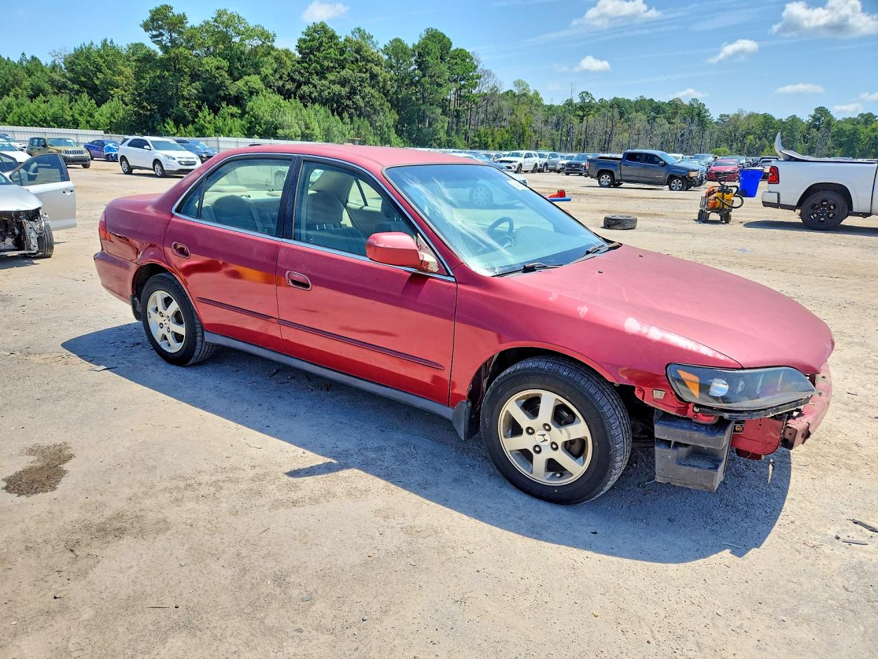 2000 Honda Accord Se Red vin: JHMCG6696YC014396