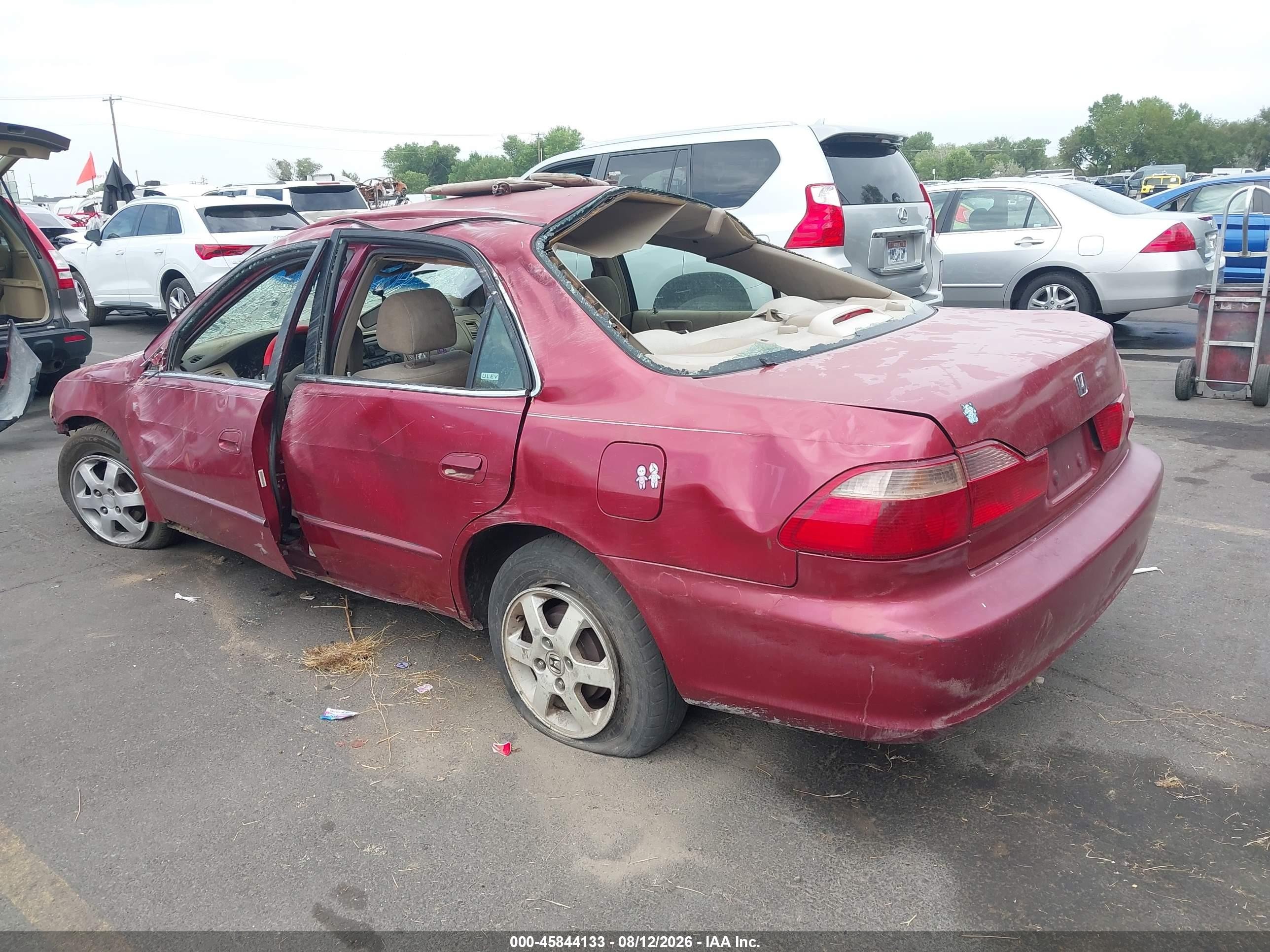 2000 Honda Accord 2.3 Se Red vin: JHMCG6698YC006445