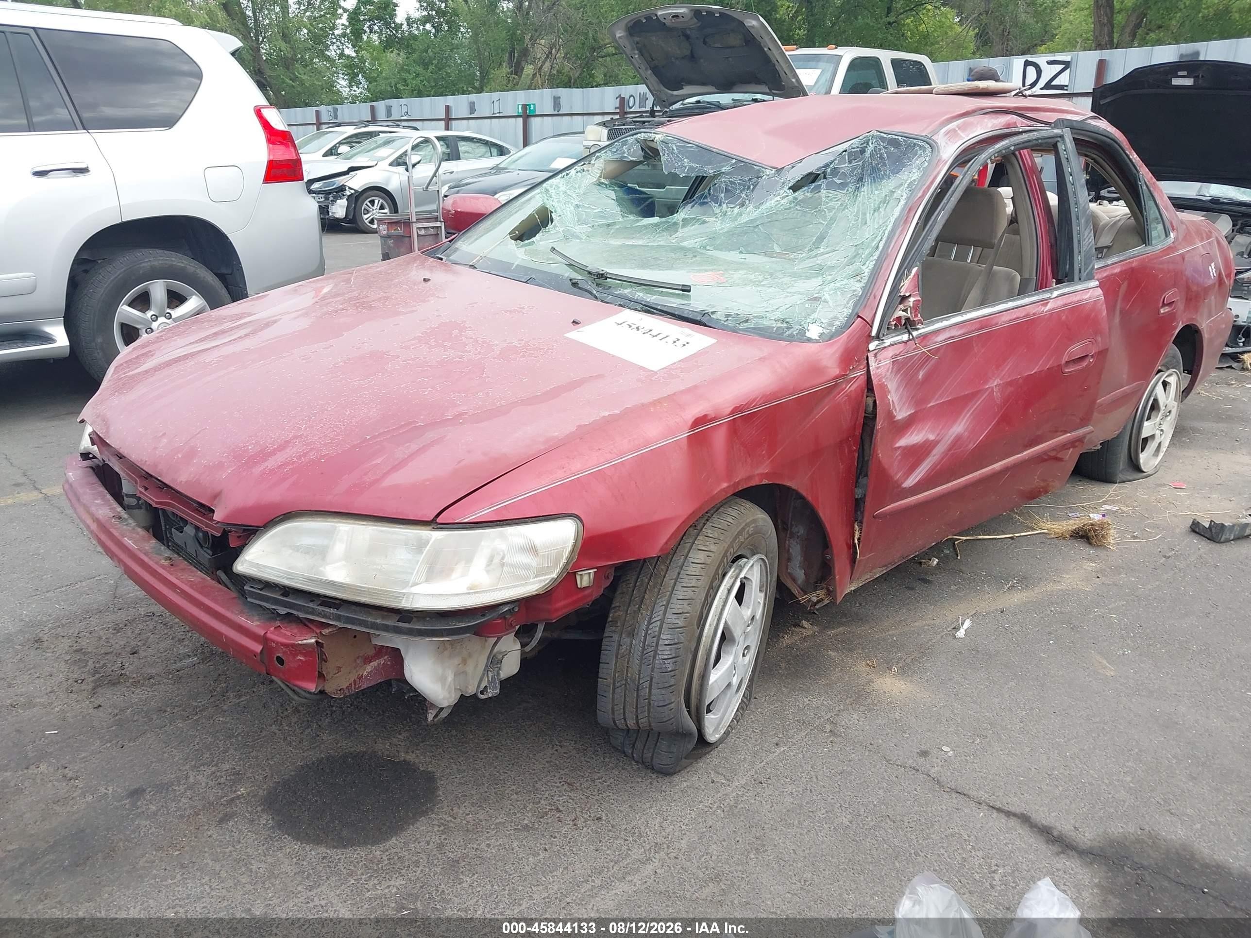 2000 Honda Accord 2.3 Se Red vin: JHMCG6698YC006445
