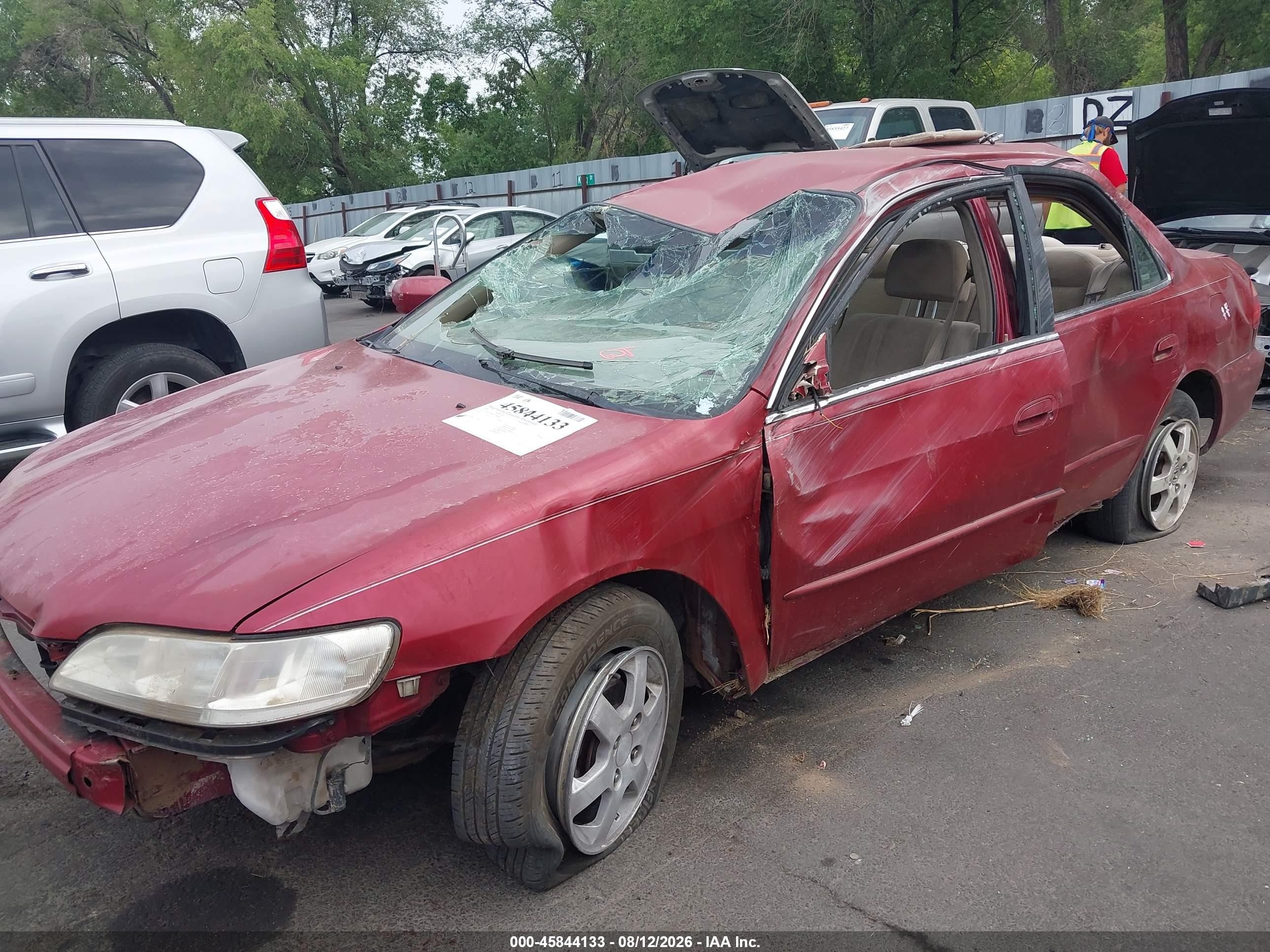 2000 Honda Accord 2.3 Se Red vin: JHMCG6698YC006445
