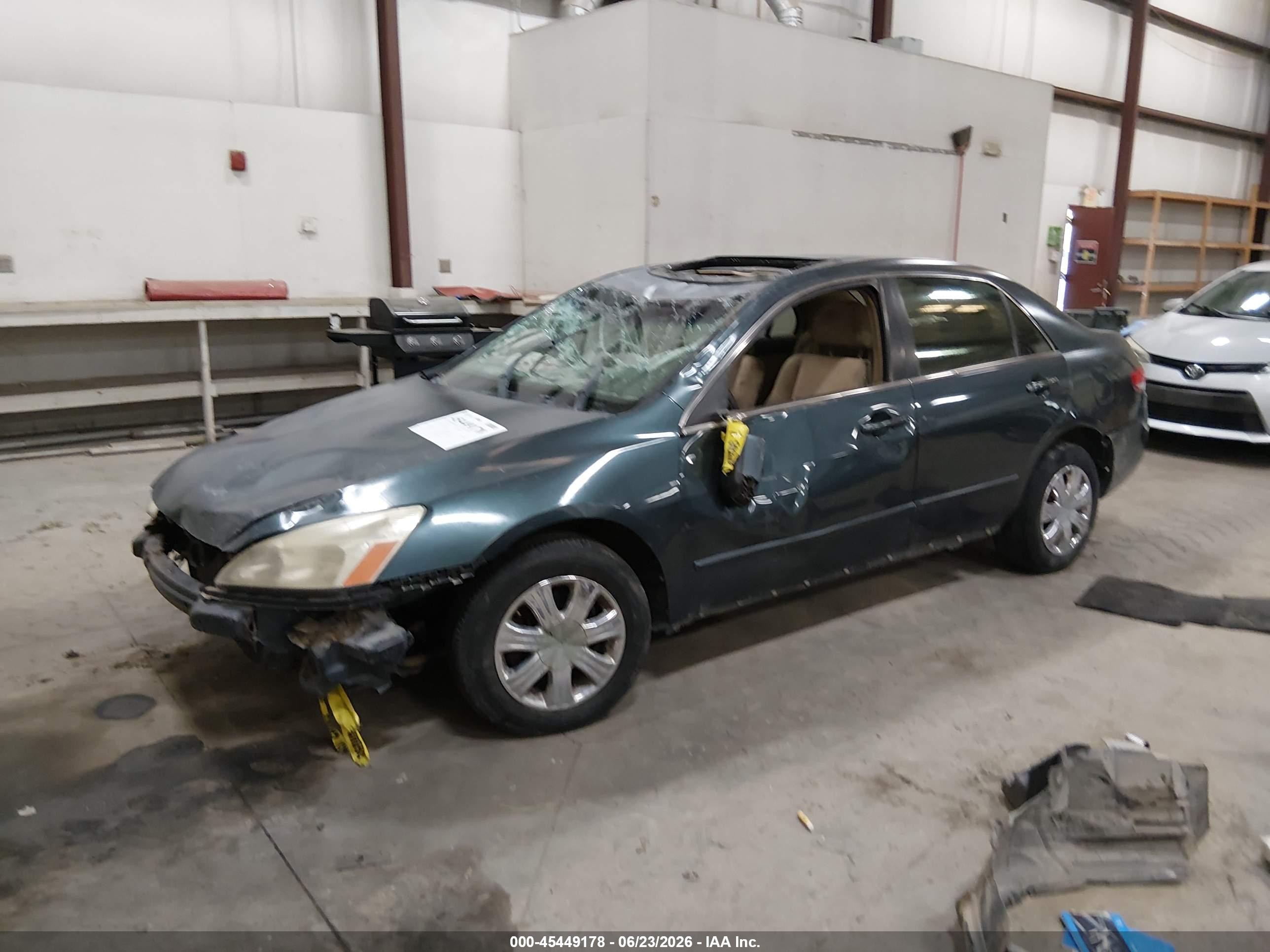 2004 Honda Accord 2.4 Ex Green vin: JHMCM55614C023978