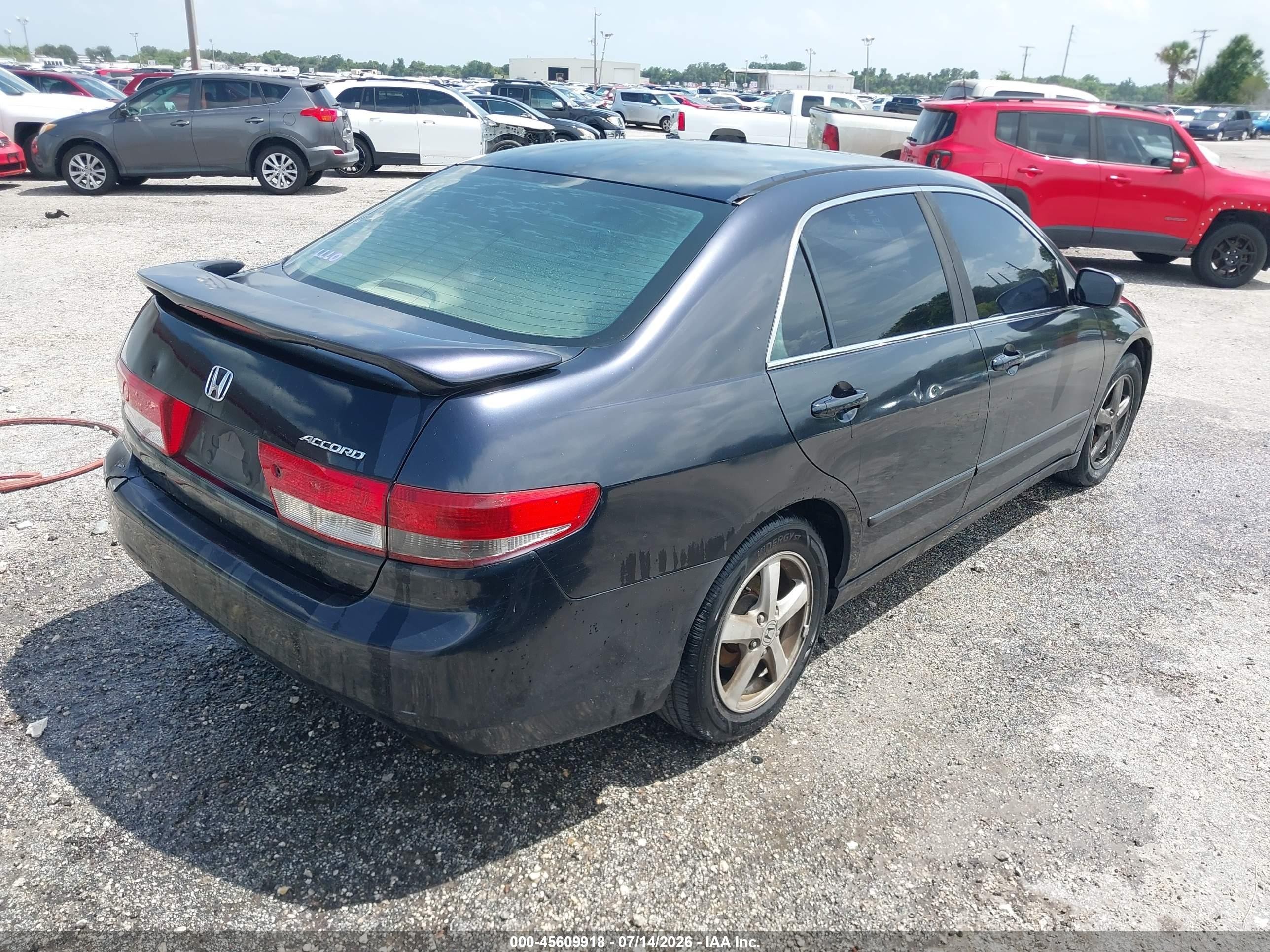 2003 Honda Accord 2.4 Ex Blue vin: JHMCM55643C046265