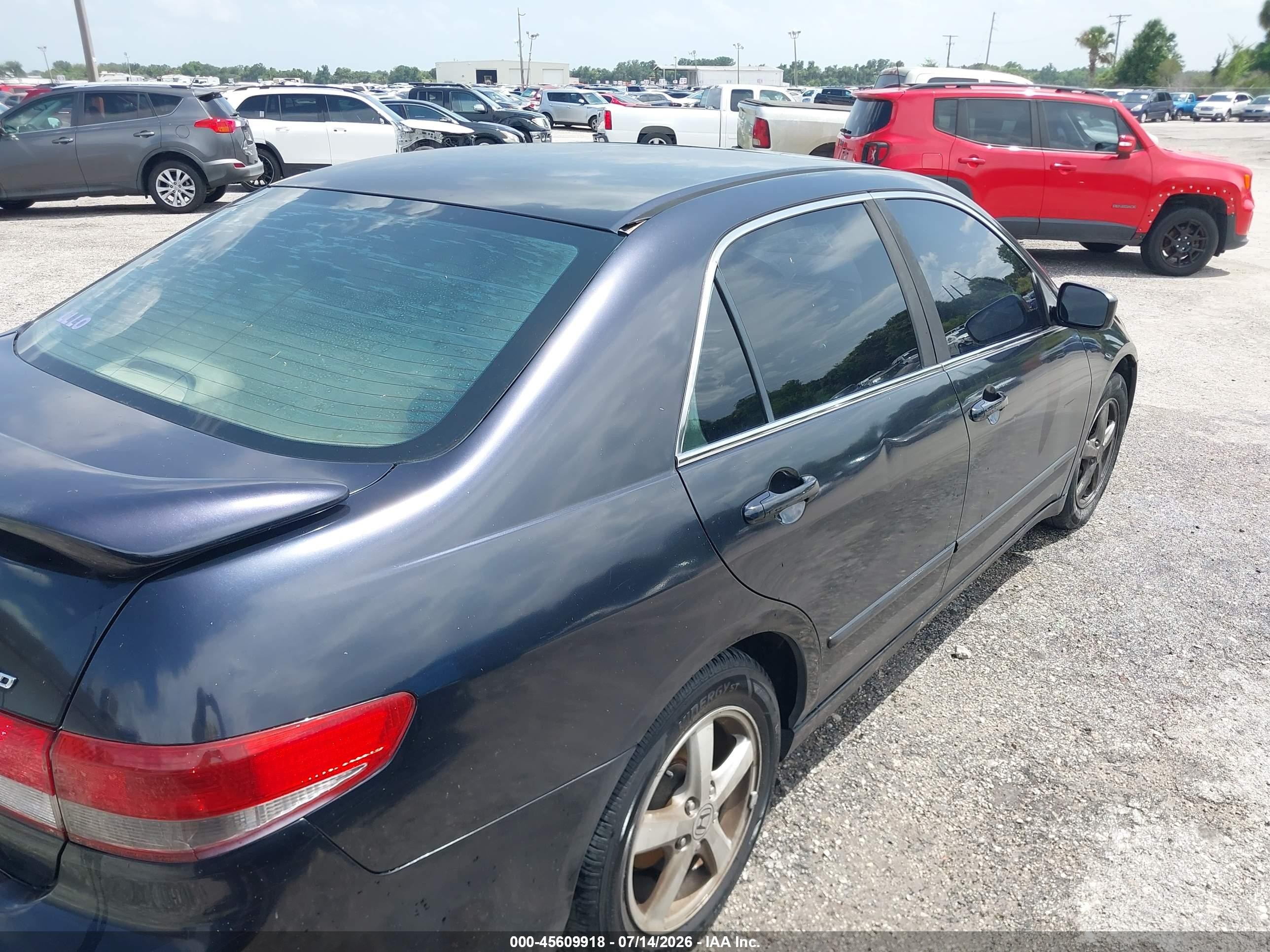 2003 Honda Accord 2.4 Ex Blue vin: JHMCM55643C046265