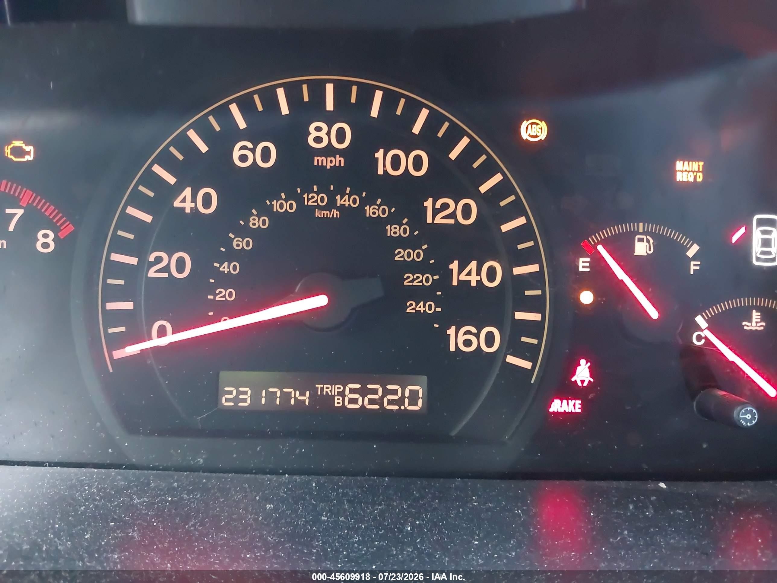 2003 Honda Accord 2.4 Ex Blue vin: JHMCM55643C046265