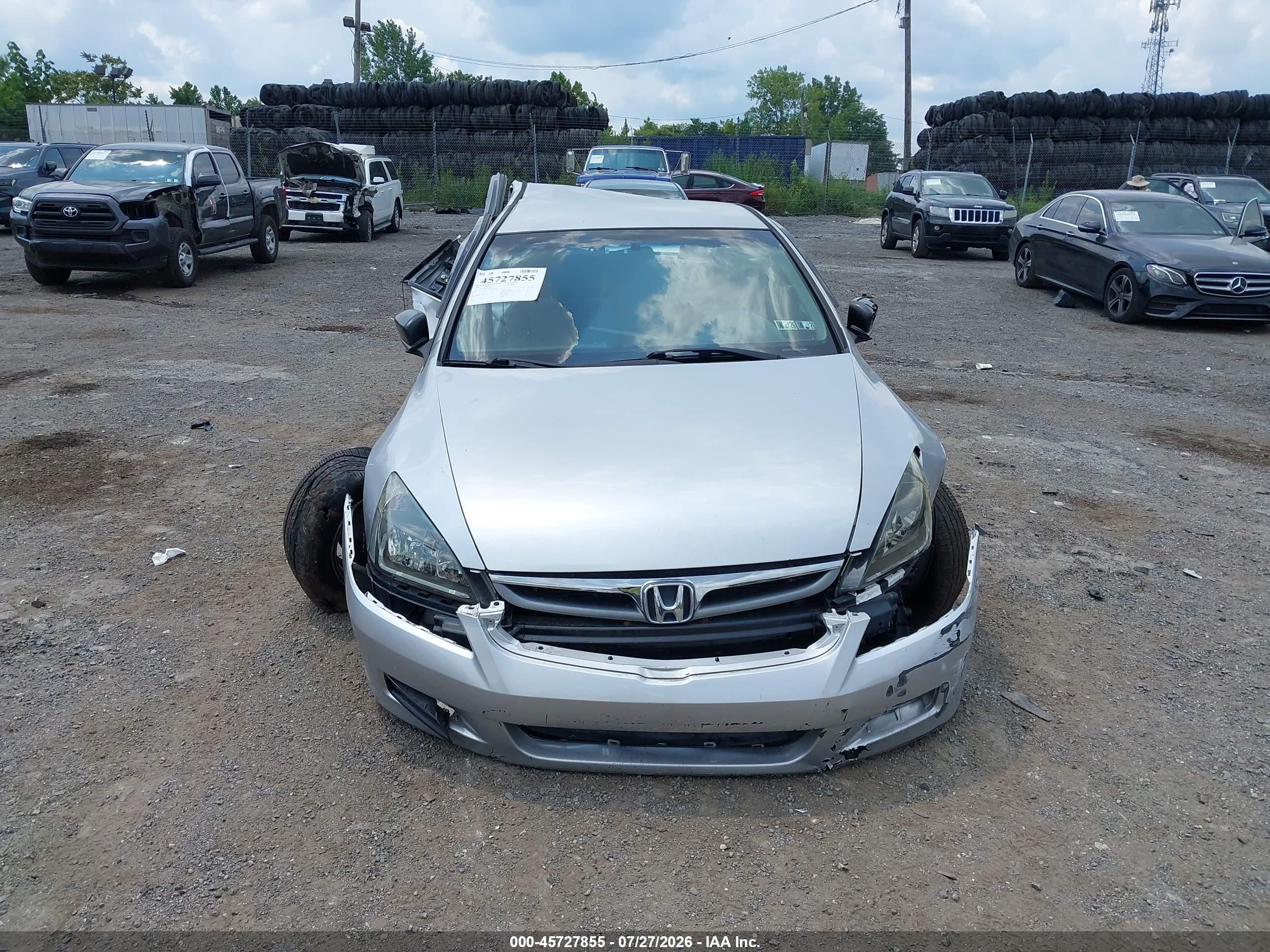 2006 Honda Accord 2.4 Vp Gray vin: JHMCM56116C007964