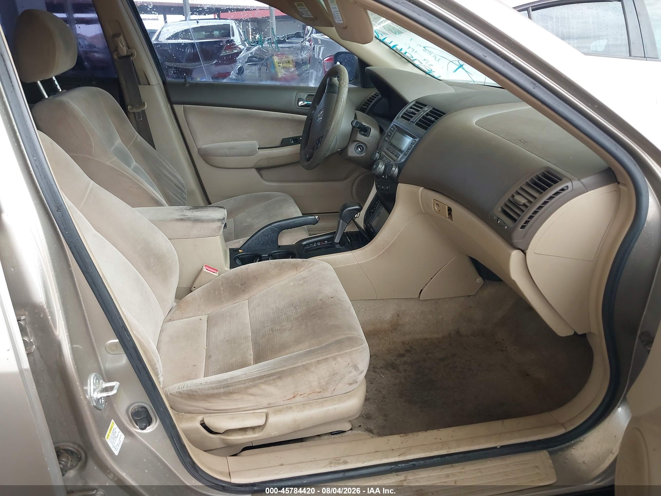 2007 Honda Accord 2.4 Vp Tan vin: JHMCM56137C018837
