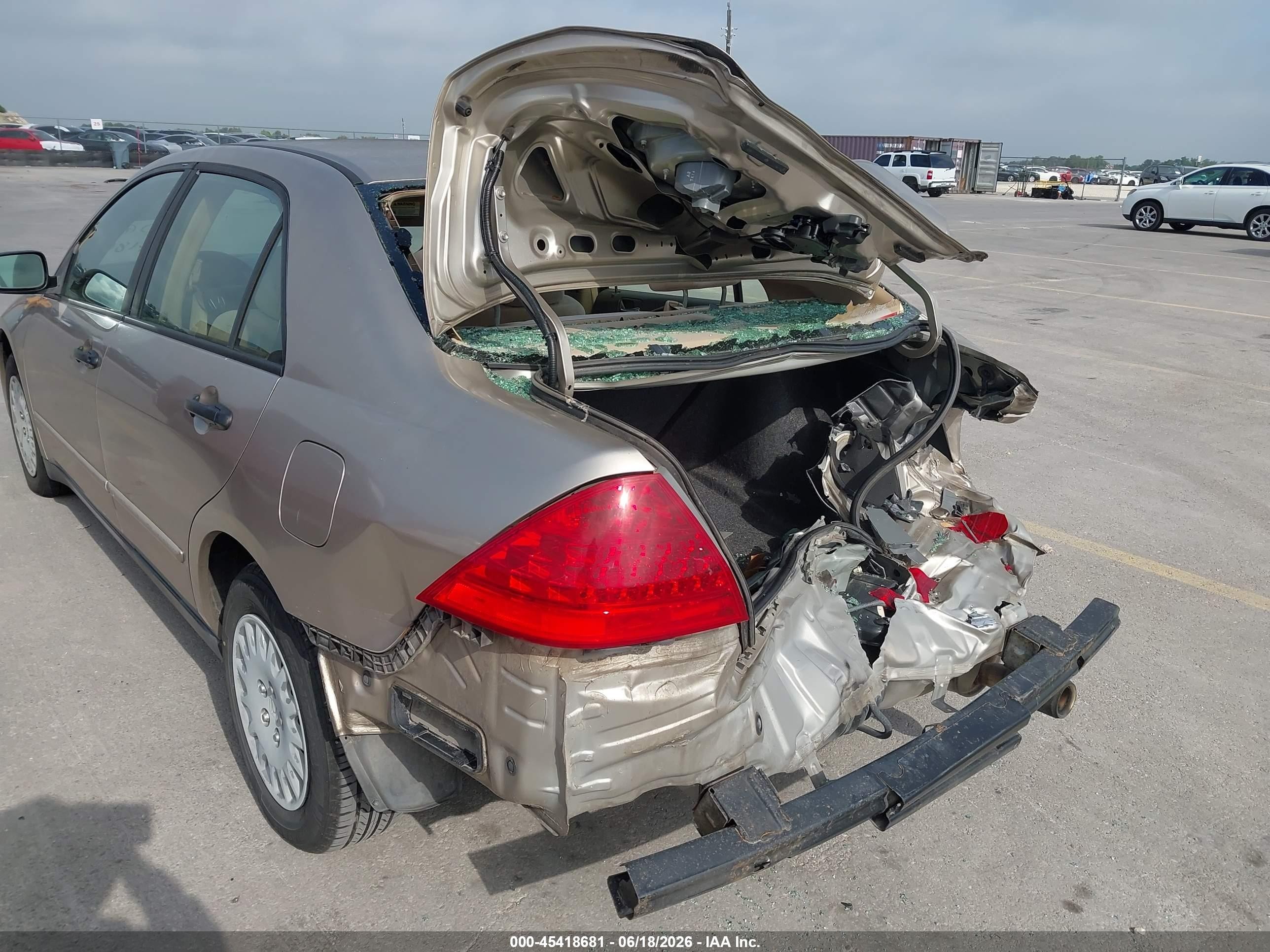 2007 Honda Accord 2.4 Vp Gold vin: JHMCM56147C010374