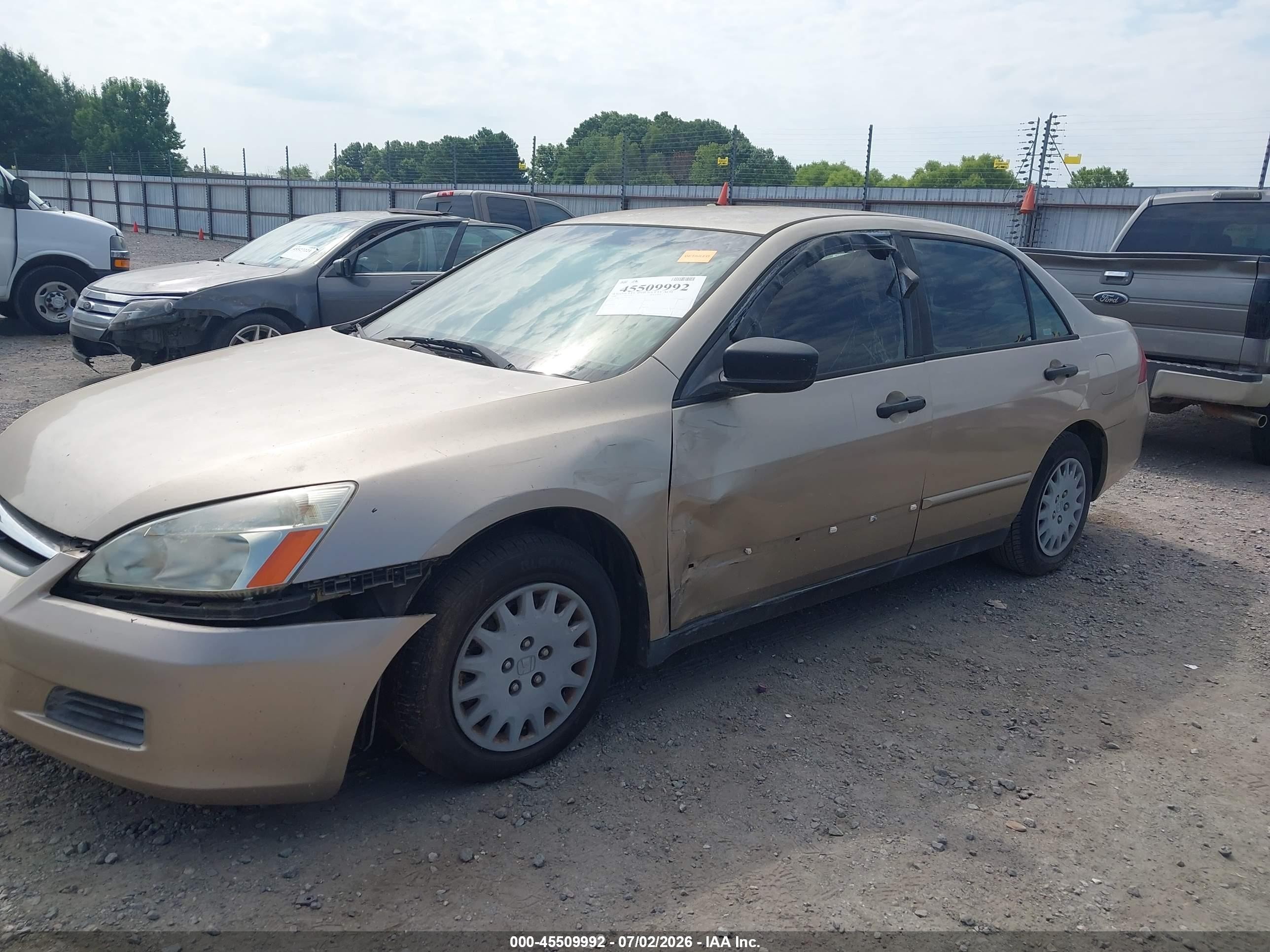 2006 Honda Accord 2.4 Vp Gold vin: JHMCM56156C000354