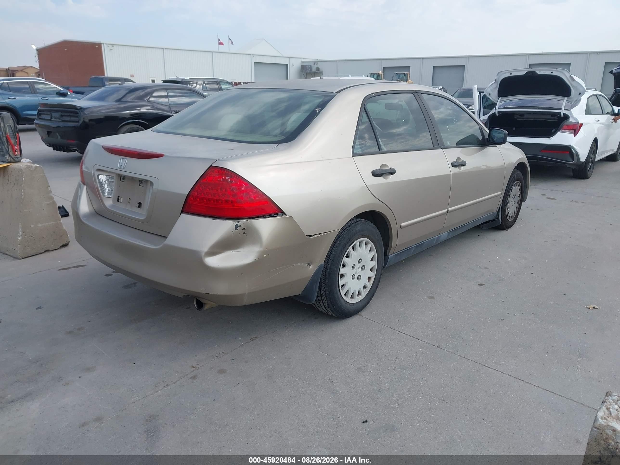 2007 Honda Accord 2.4 Vp Beige vin: JHMCM56157C009346