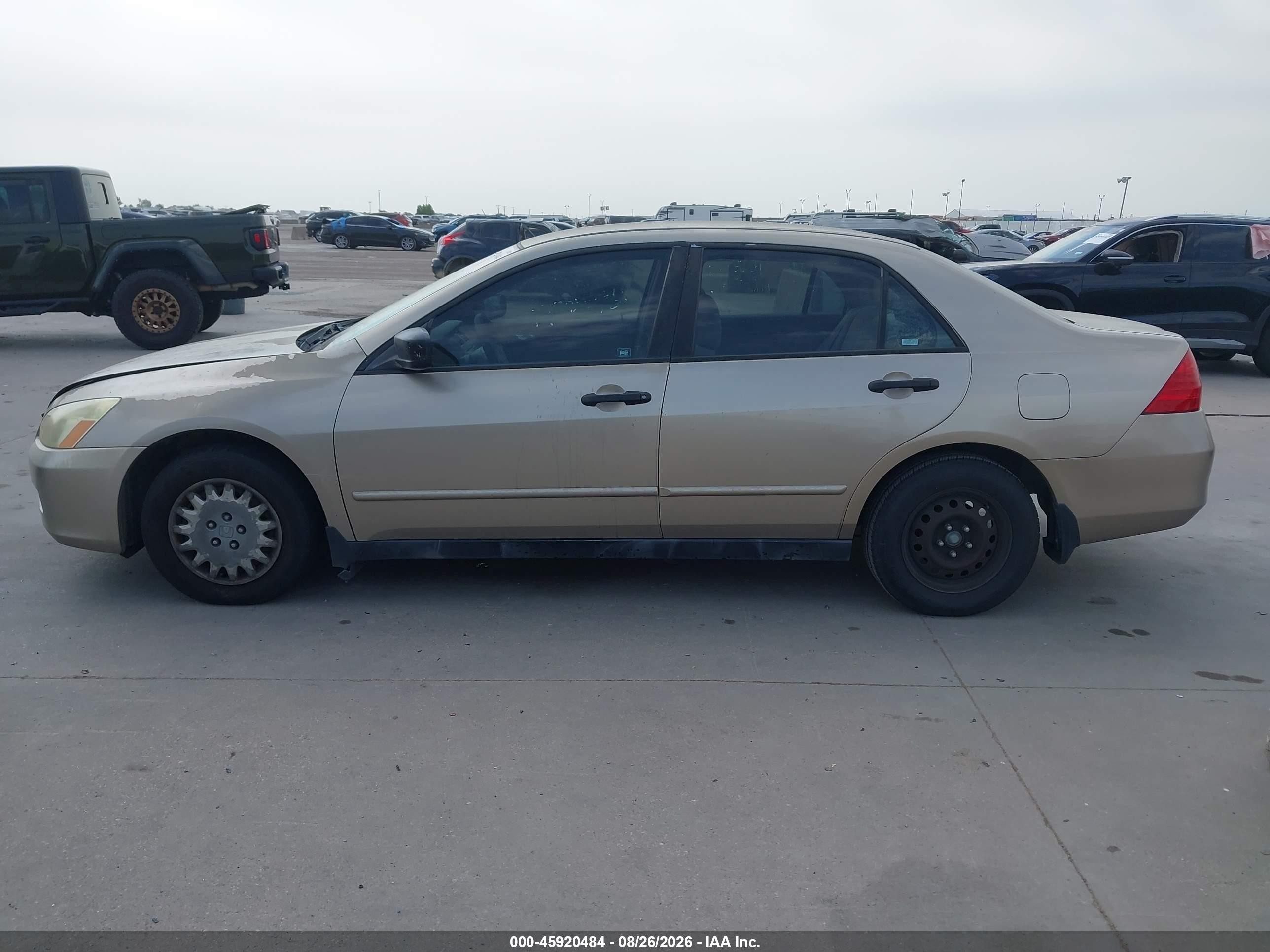 2007 Honda Accord 2.4 Vp Beige vin: JHMCM56157C009346