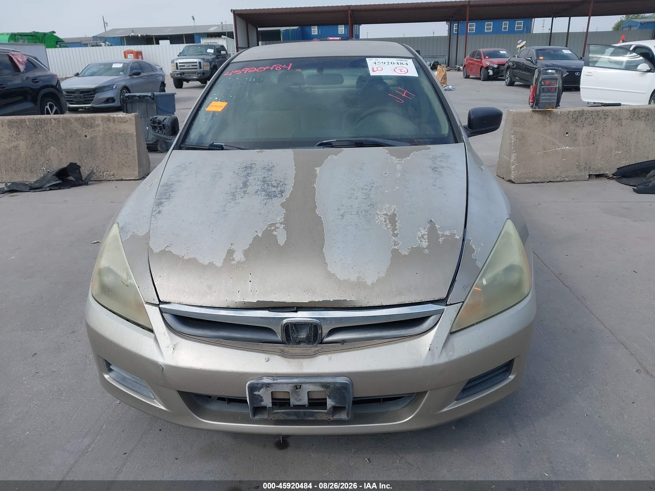 2007 Honda Accord 2.4 Vp Beige vin: JHMCM56157C009346