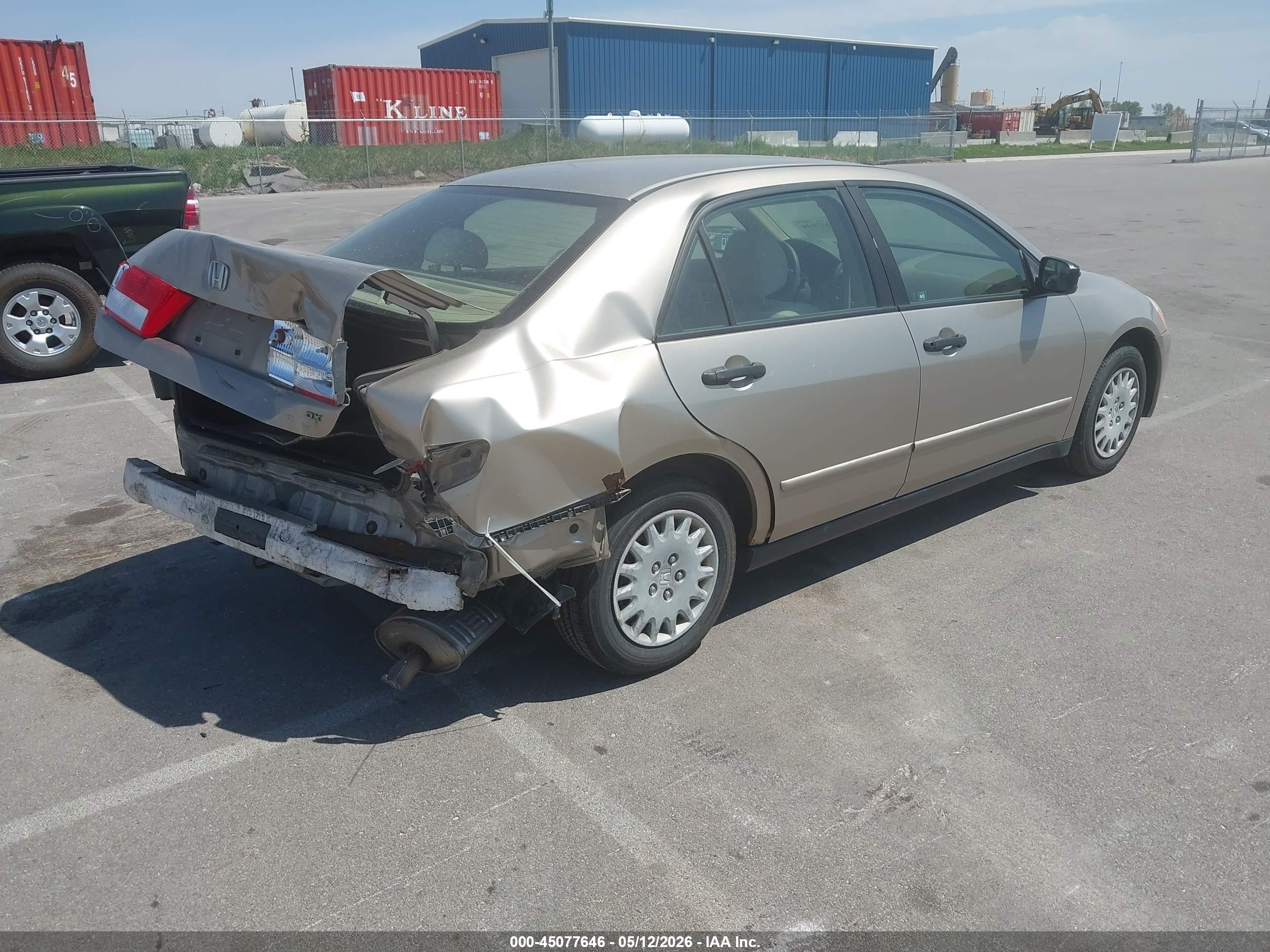2003 Honda Accord 2.4 Dx Tan vin: JHMCM56163C079383