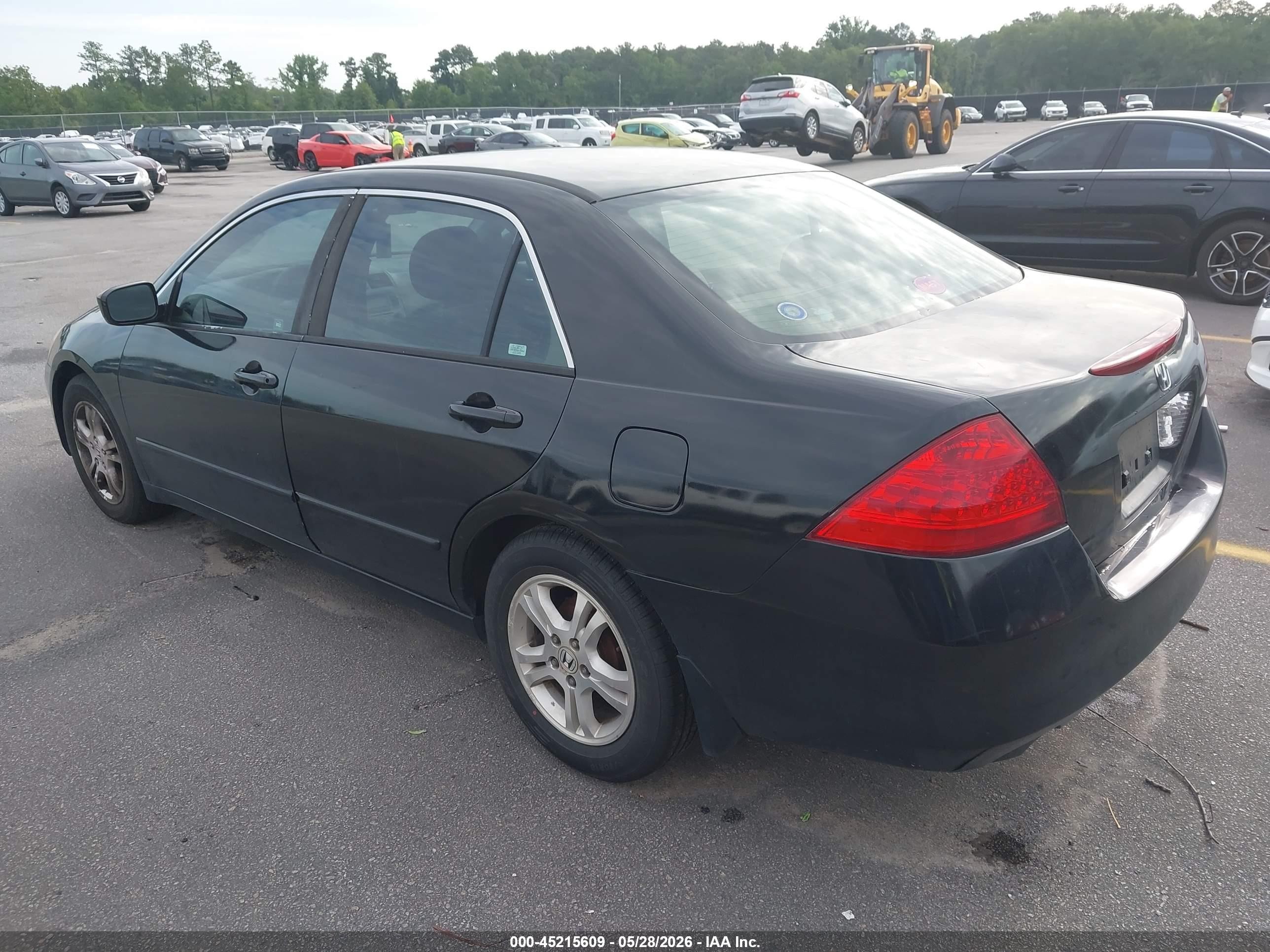 2007 Honda Accord 2.4 Vp Черный vin: JHMCM56167C010909