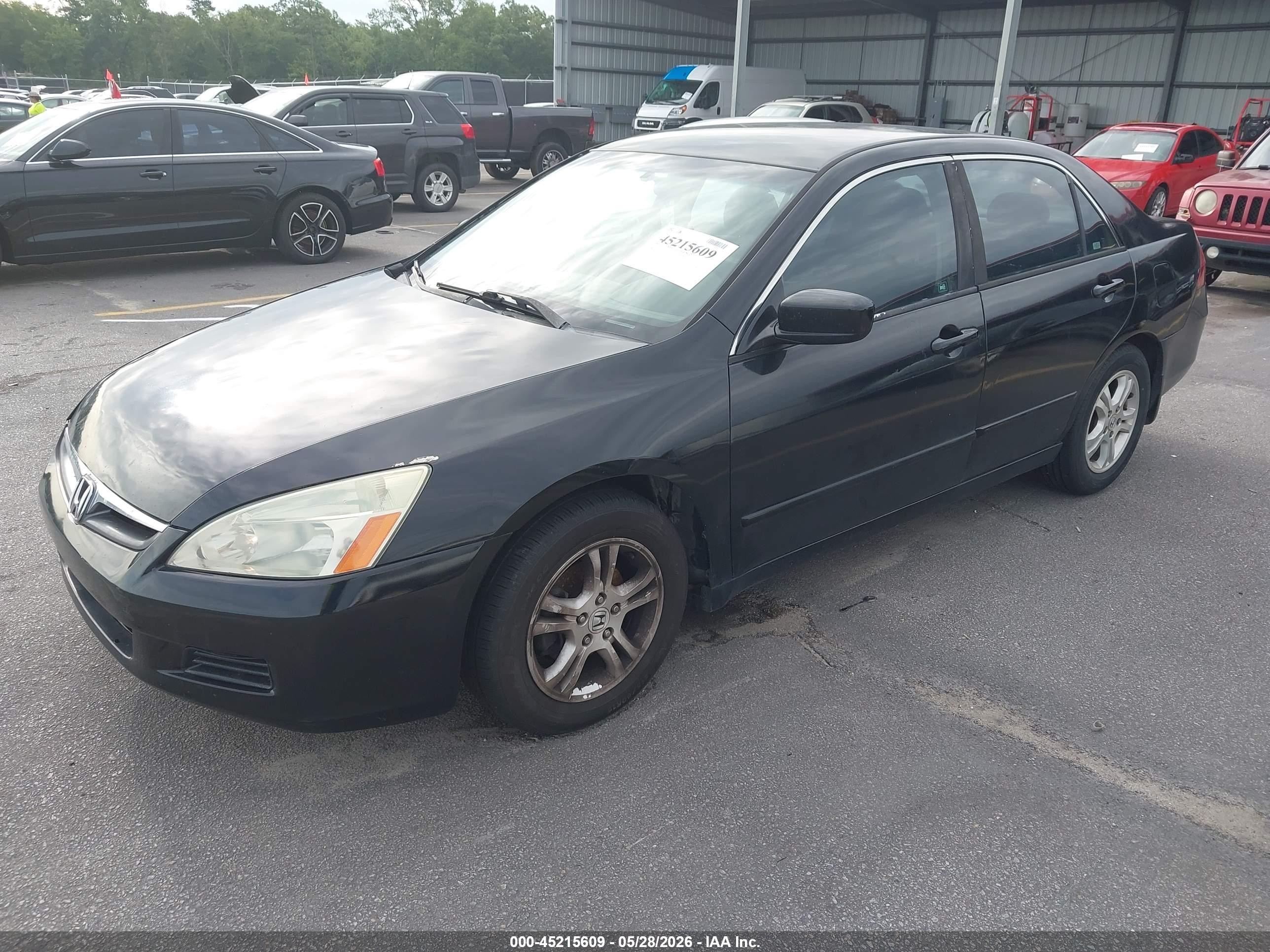 2007 Honda Accord 2.4 Vp Черный vin: JHMCM56167C010909