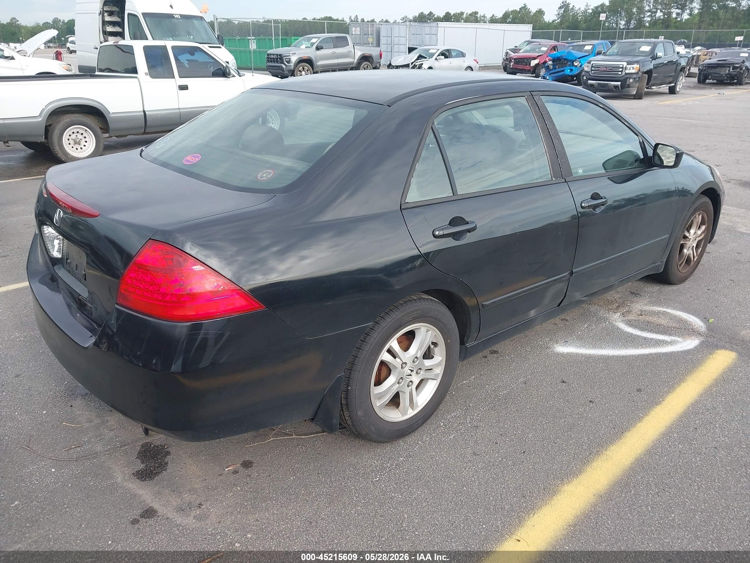 2007 Honda Accord 2.4 Vp Черный vin: JHMCM56167C010909
