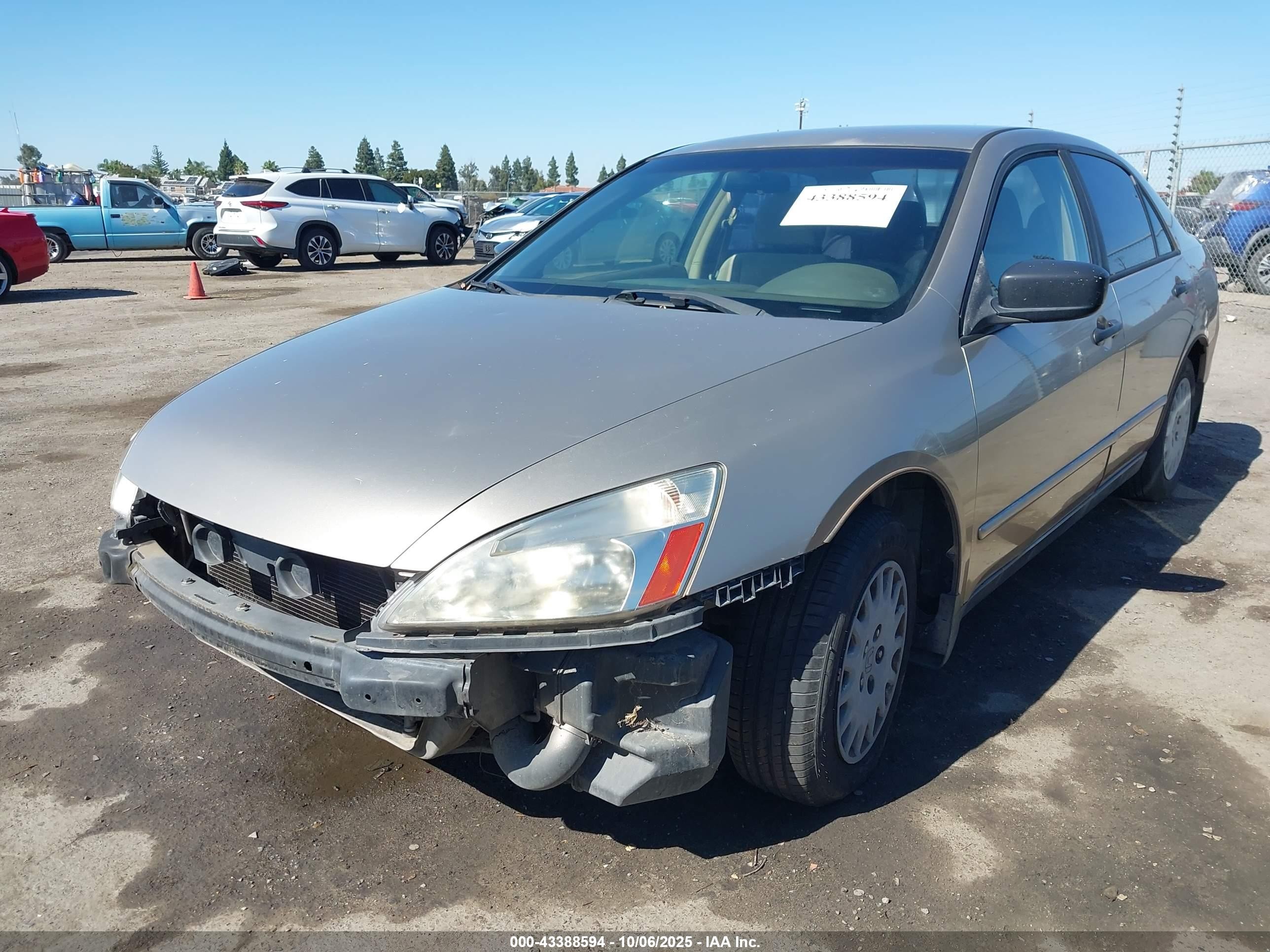 2007 Honda Accord 2.4 Vp Желто-коричневый vin: JHMCM56187C009793