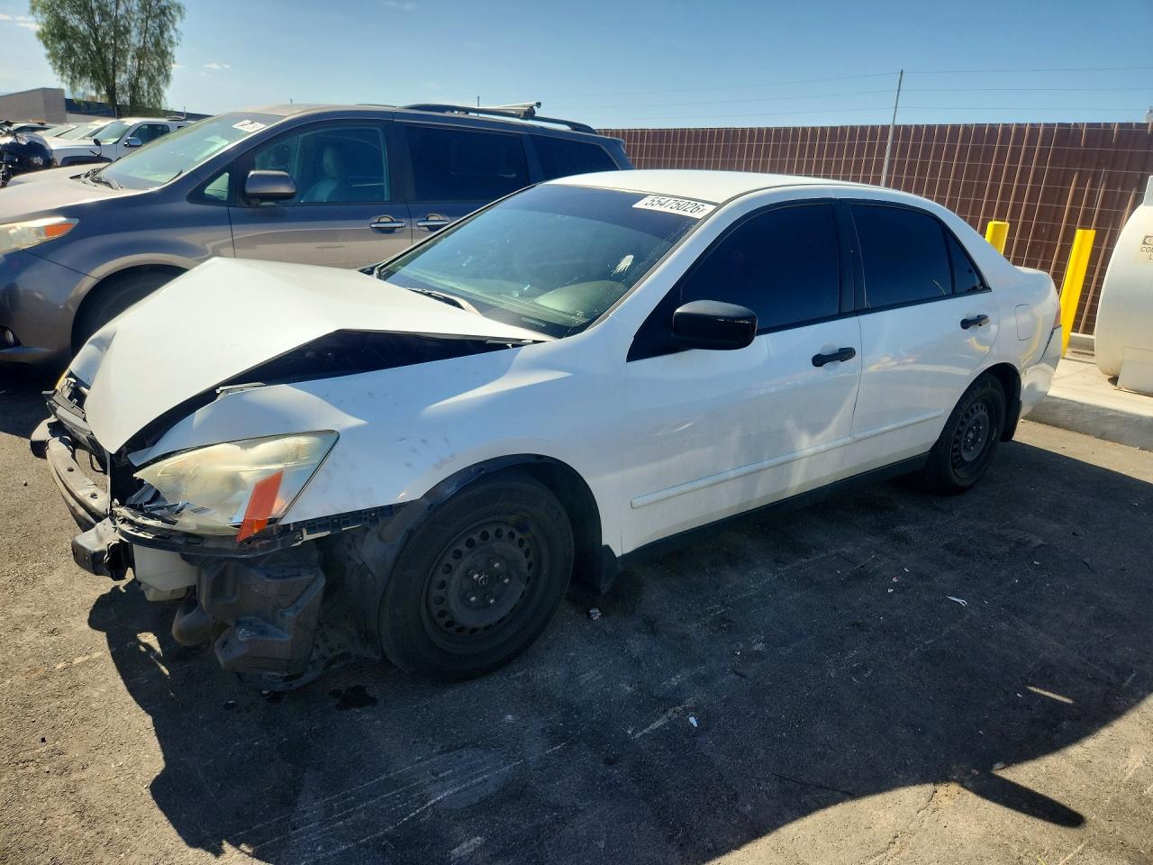 2007 Honda Accord Value White vin: JHMCM56197C014047