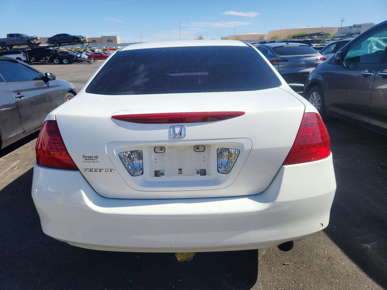 2007 Honda Accord Value White vin: JHMCM56197C014047