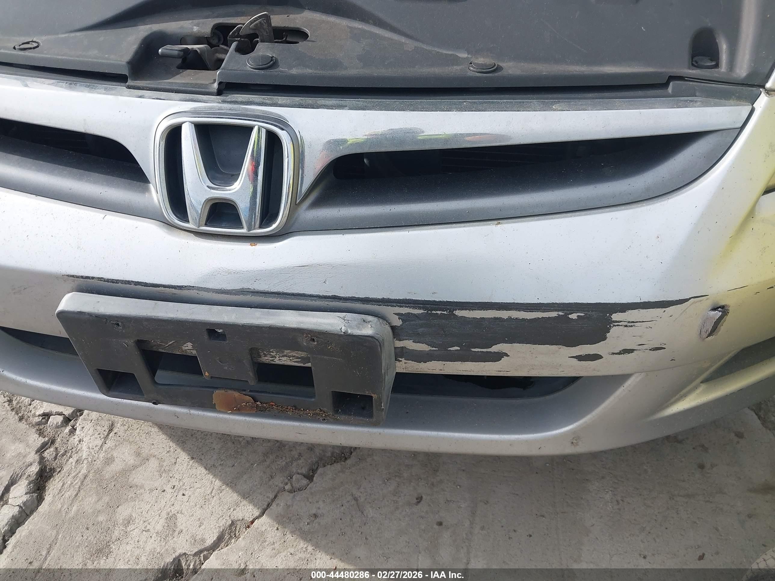2007 Honda Accord 2.4 Vp Silver vin: JHMCM56197C015487