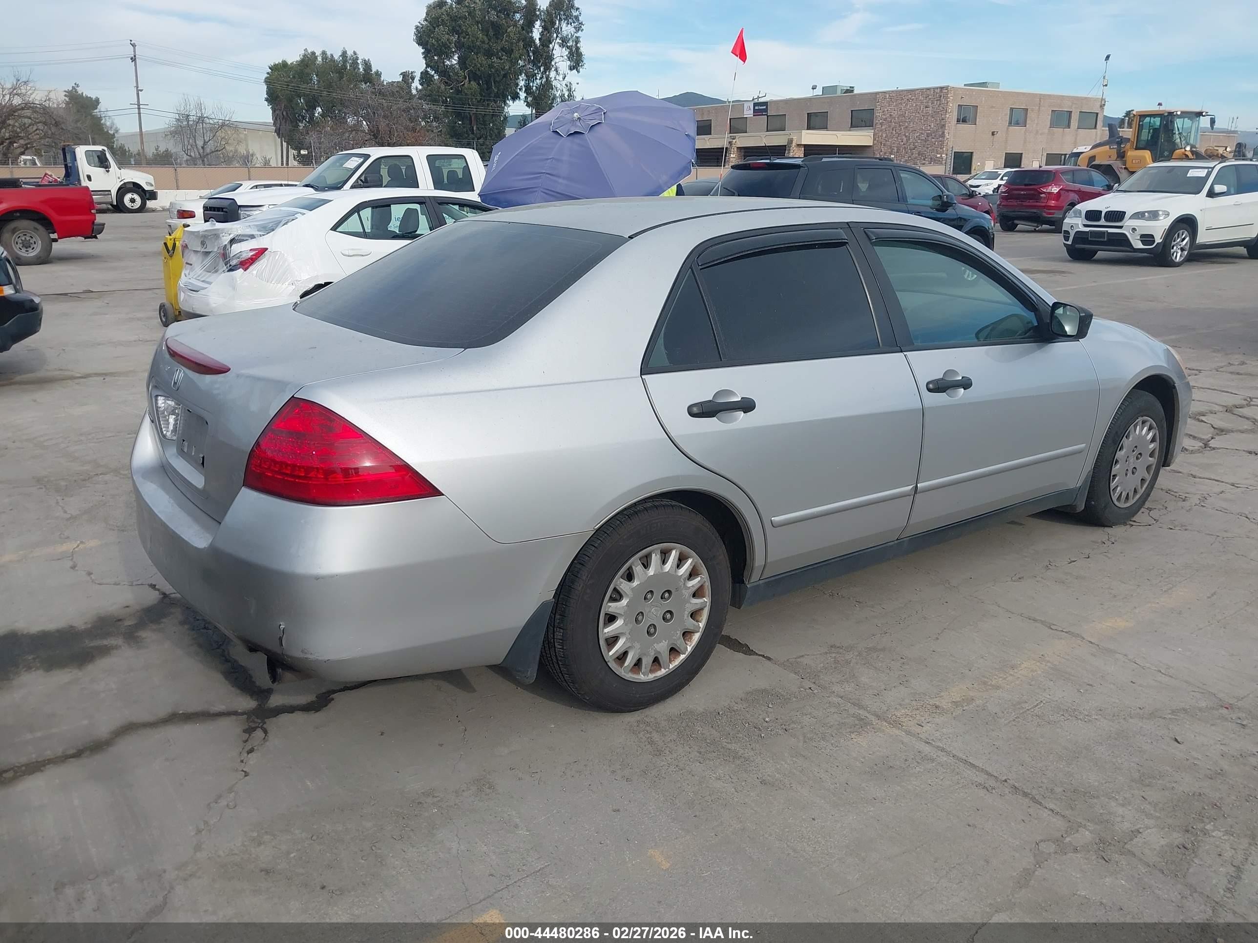 2007 Honda Accord 2.4 Vp Silver vin: JHMCM56197C015487