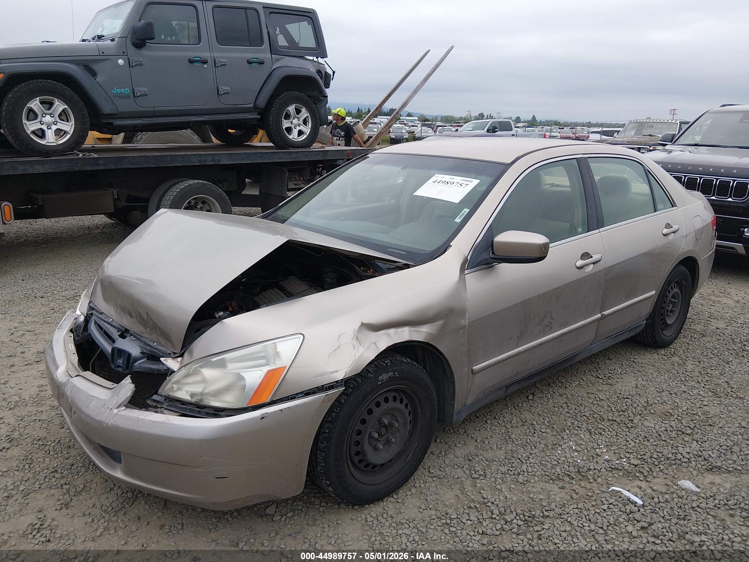 2003 Honda Accord 2.4 Lx Коричневый vin: JHMCM56303C022839