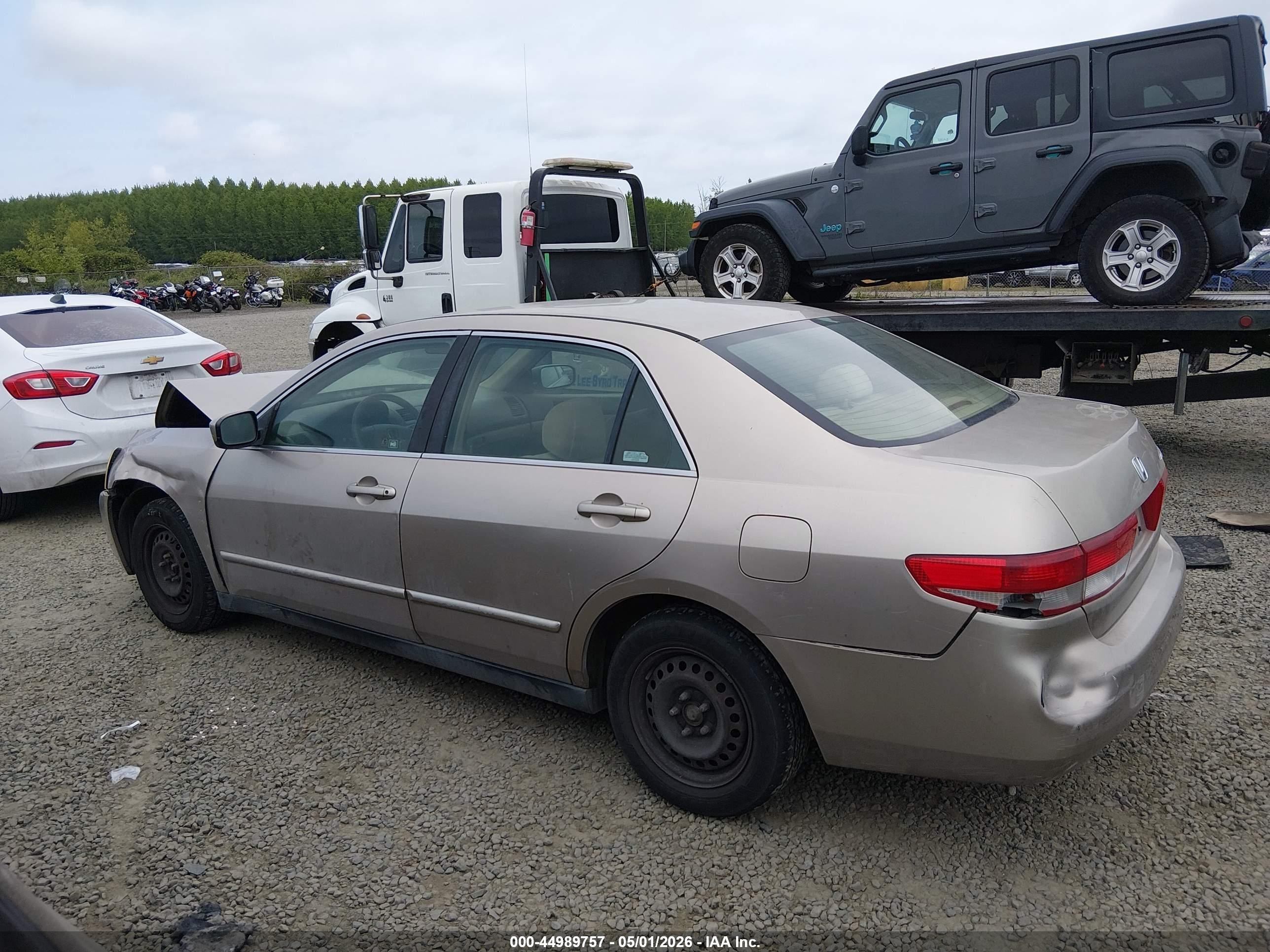 2003 Honda Accord 2.4 Lx Коричневый vin: JHMCM56303C022839