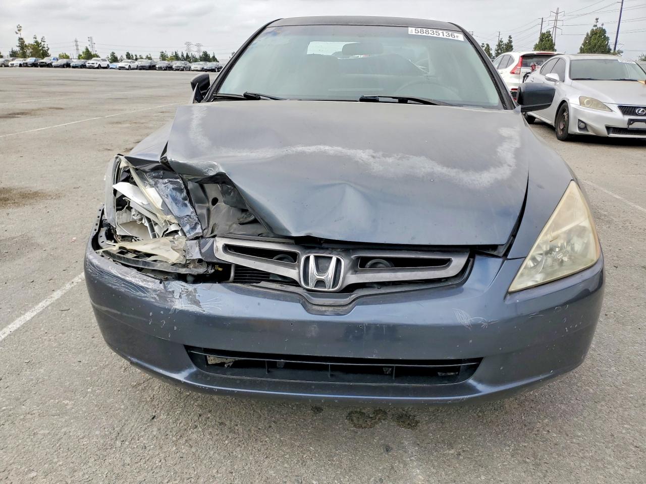 2003 Honda Accord Lx Gray vin: JHMCM56303C045750