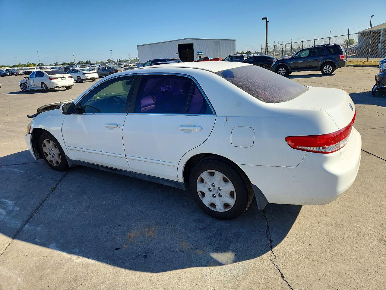 2003 Honda Accord Lx White vin: JHMCM56303C062466