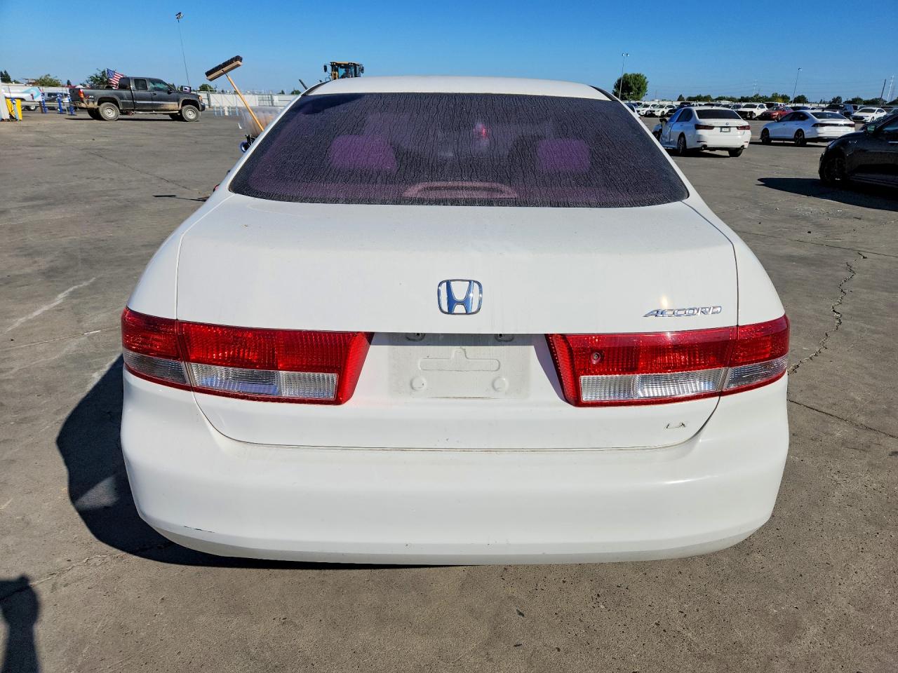 2003 Honda Accord Lx White vin: JHMCM56303C062466