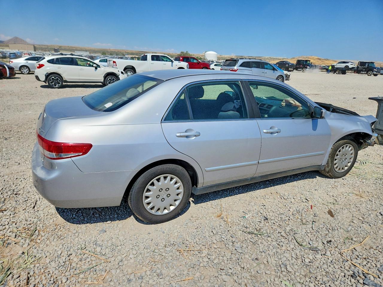 2004 Honda Accord Lx Silver vin: JHMCM56304C004956