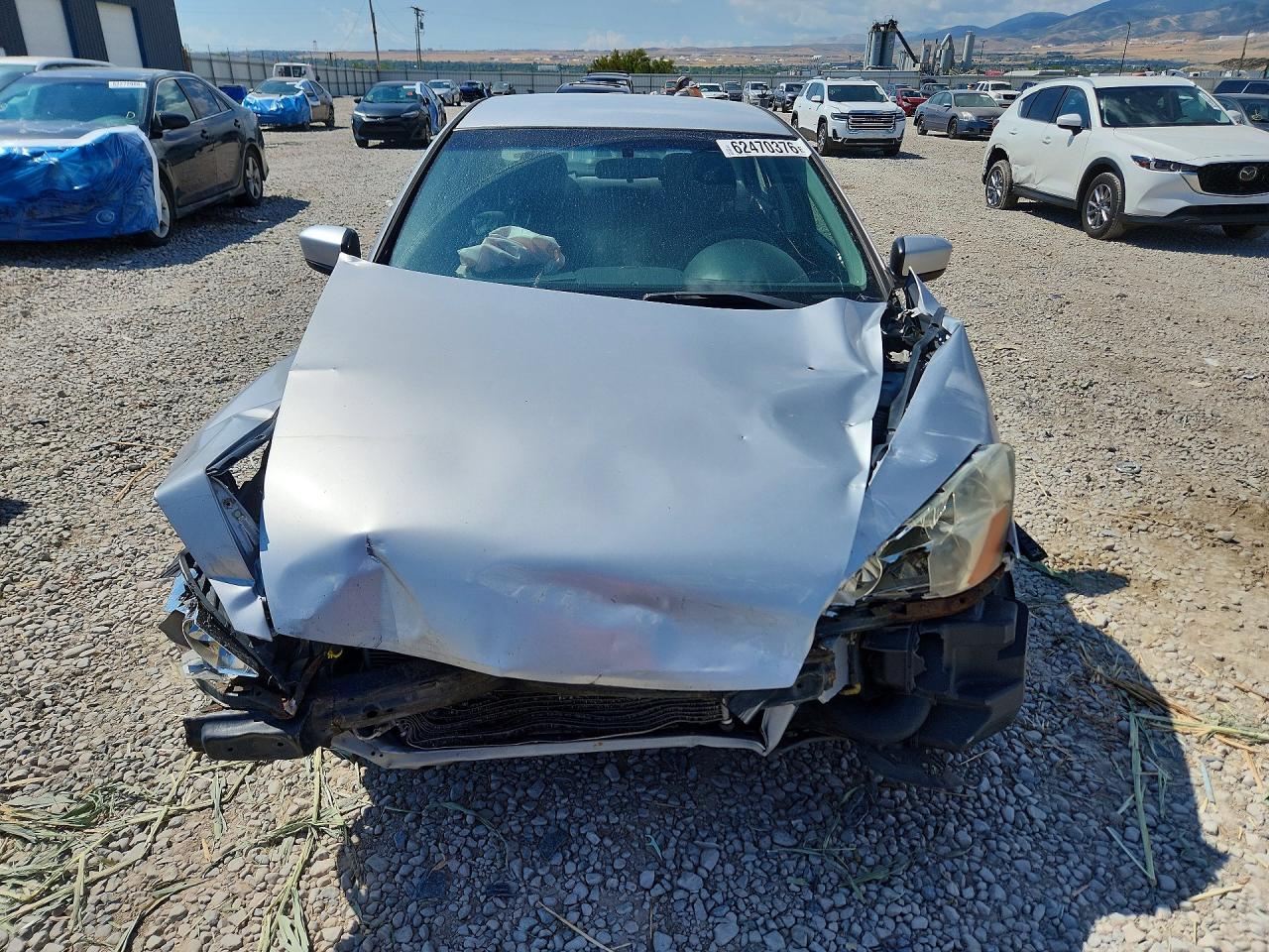 2004 Honda Accord Lx Silver vin: JHMCM56304C004956
