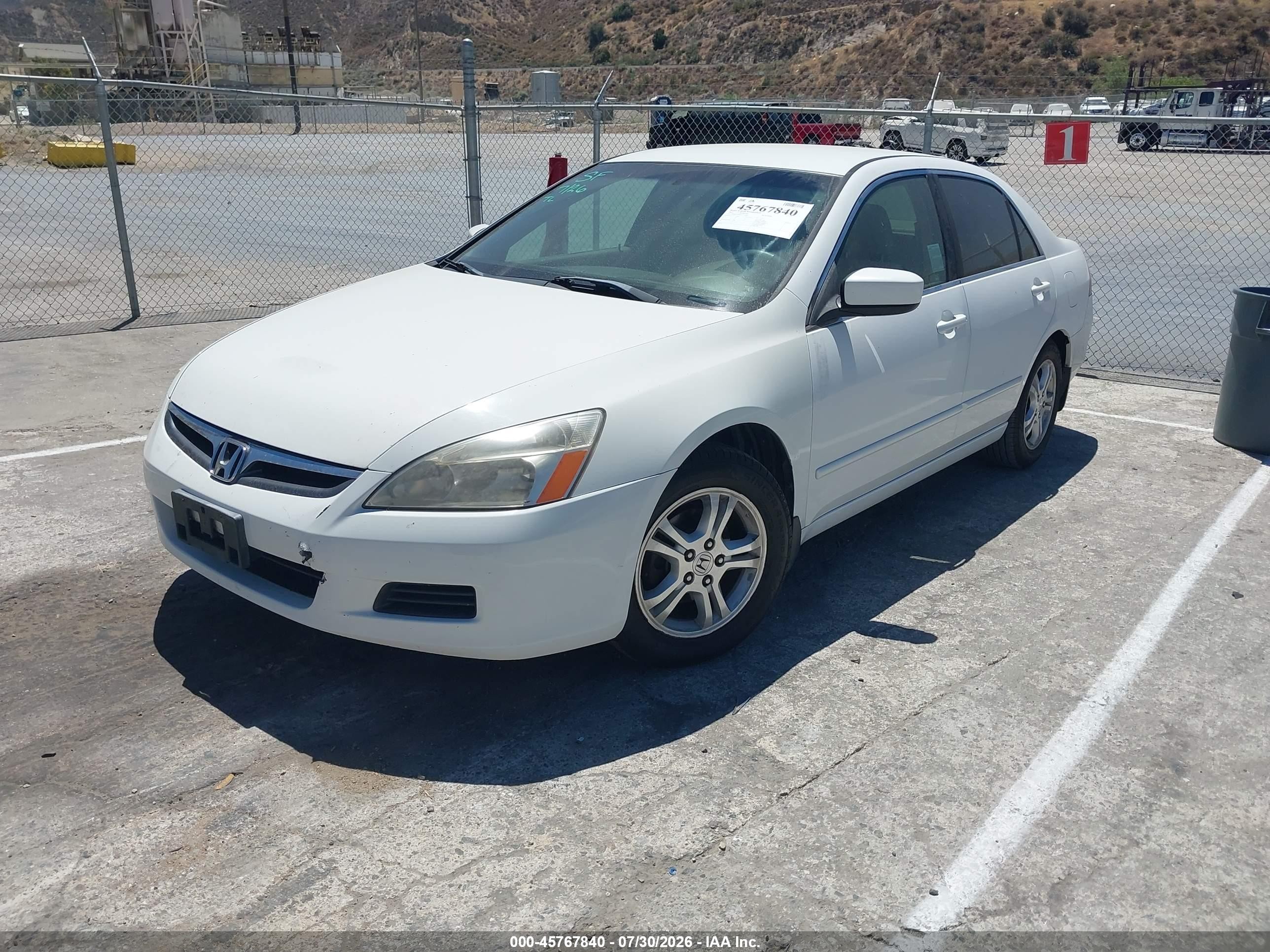 2007 Honda Accord 2.4 Se White vin: JHMCM56307C021700