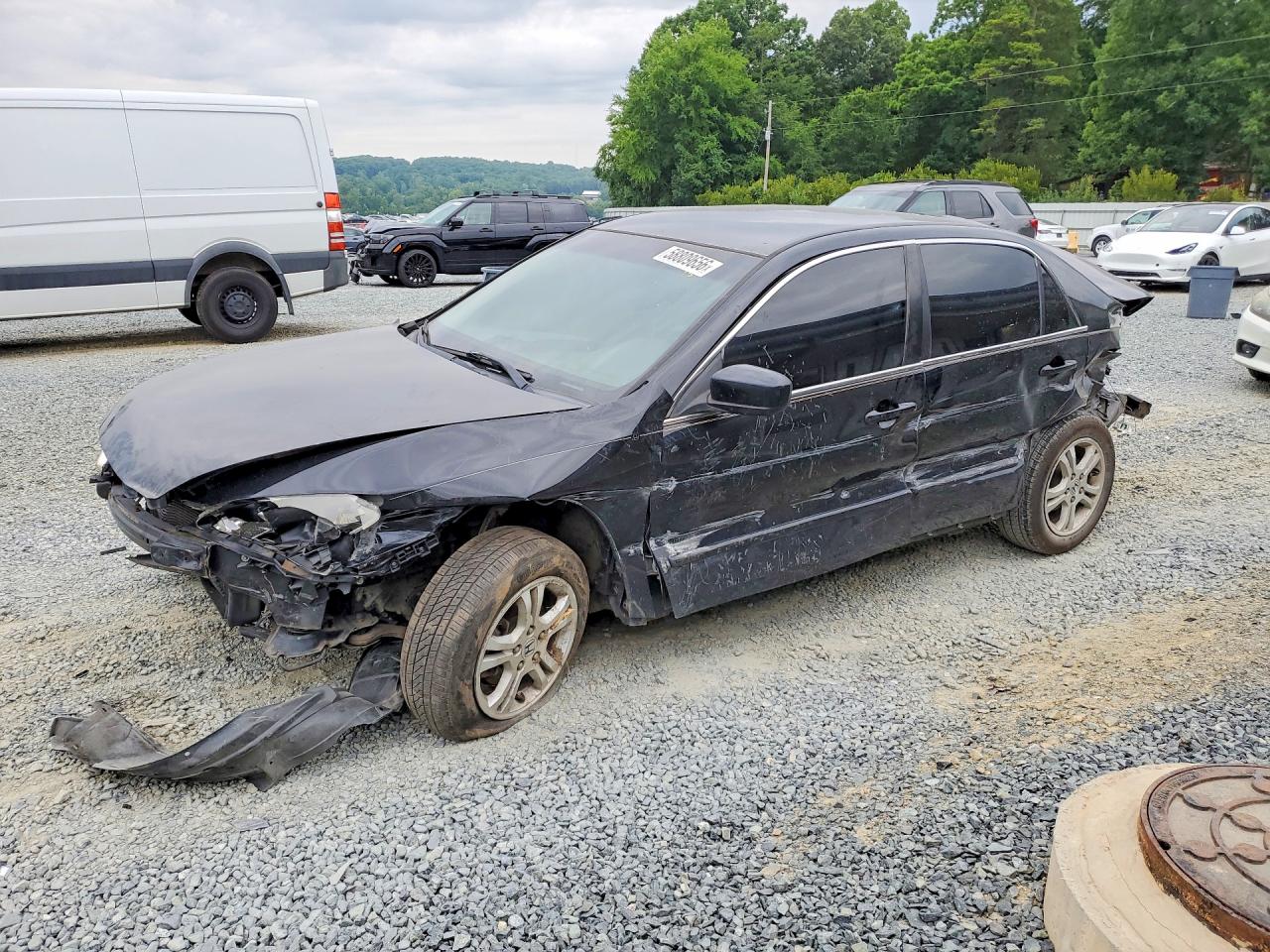 2007 Honda Accord Se Черный vin: JHMCM56307C023611