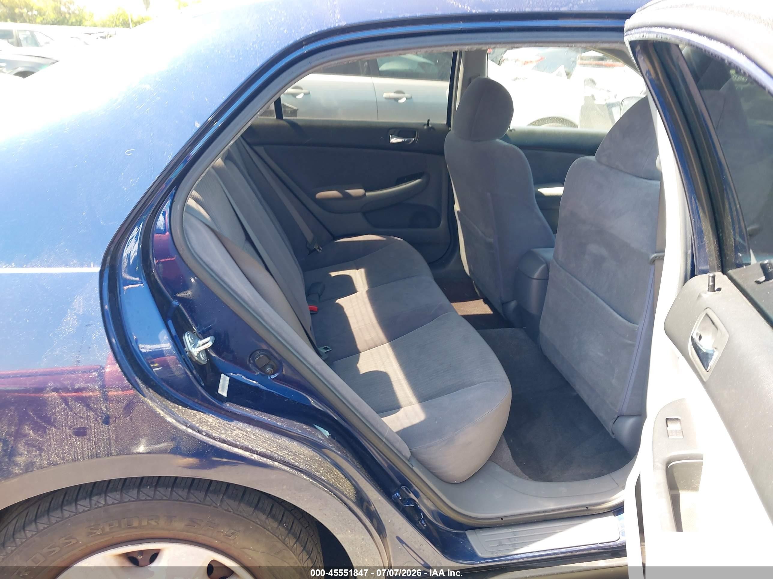 2003 Honda Accord Sdn Lx Blue vin: JHMCM56313C012739