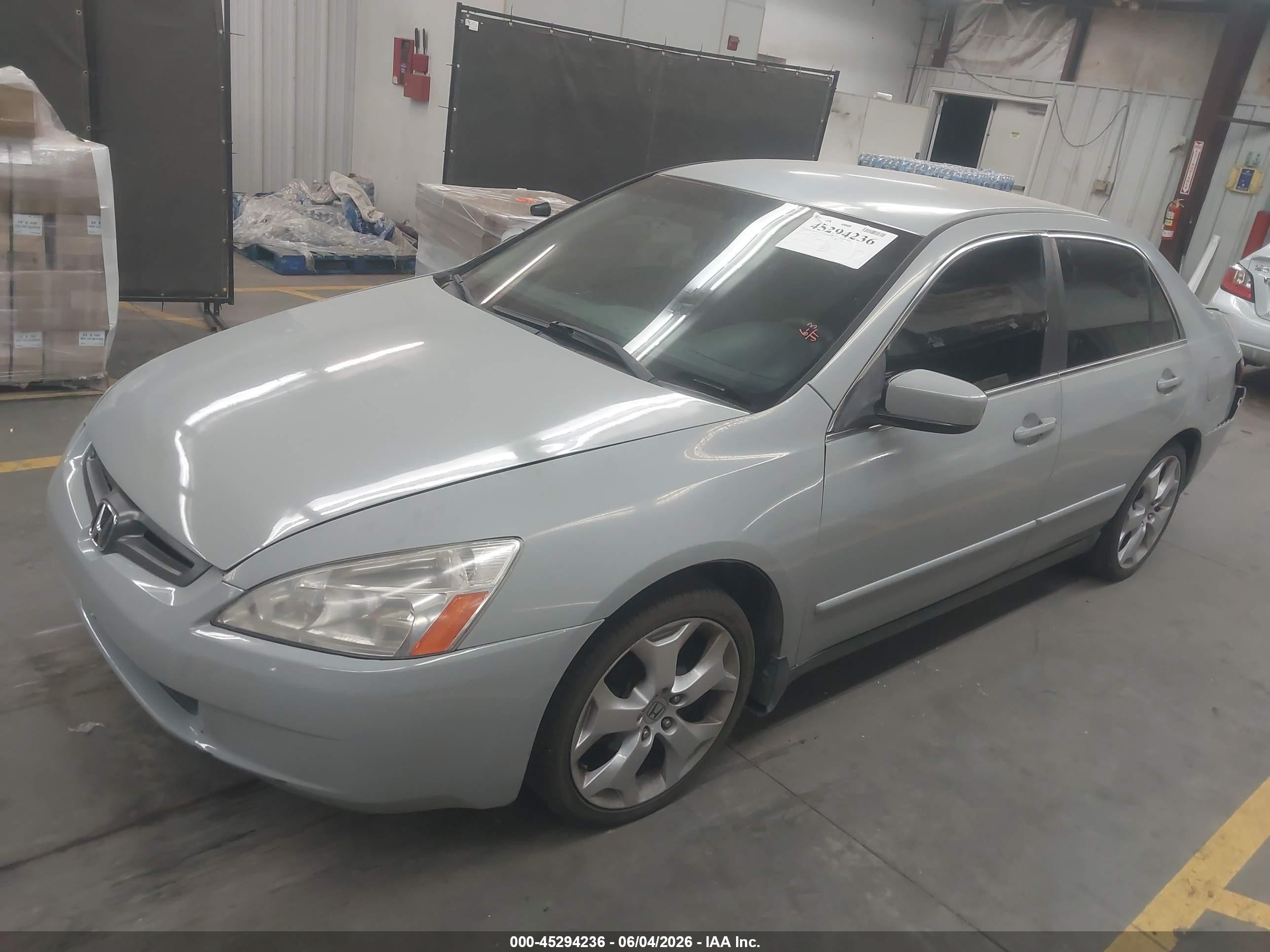 2004 Honda Accord 2.4 Lx Light Blue vin: JHMCM56314C016775