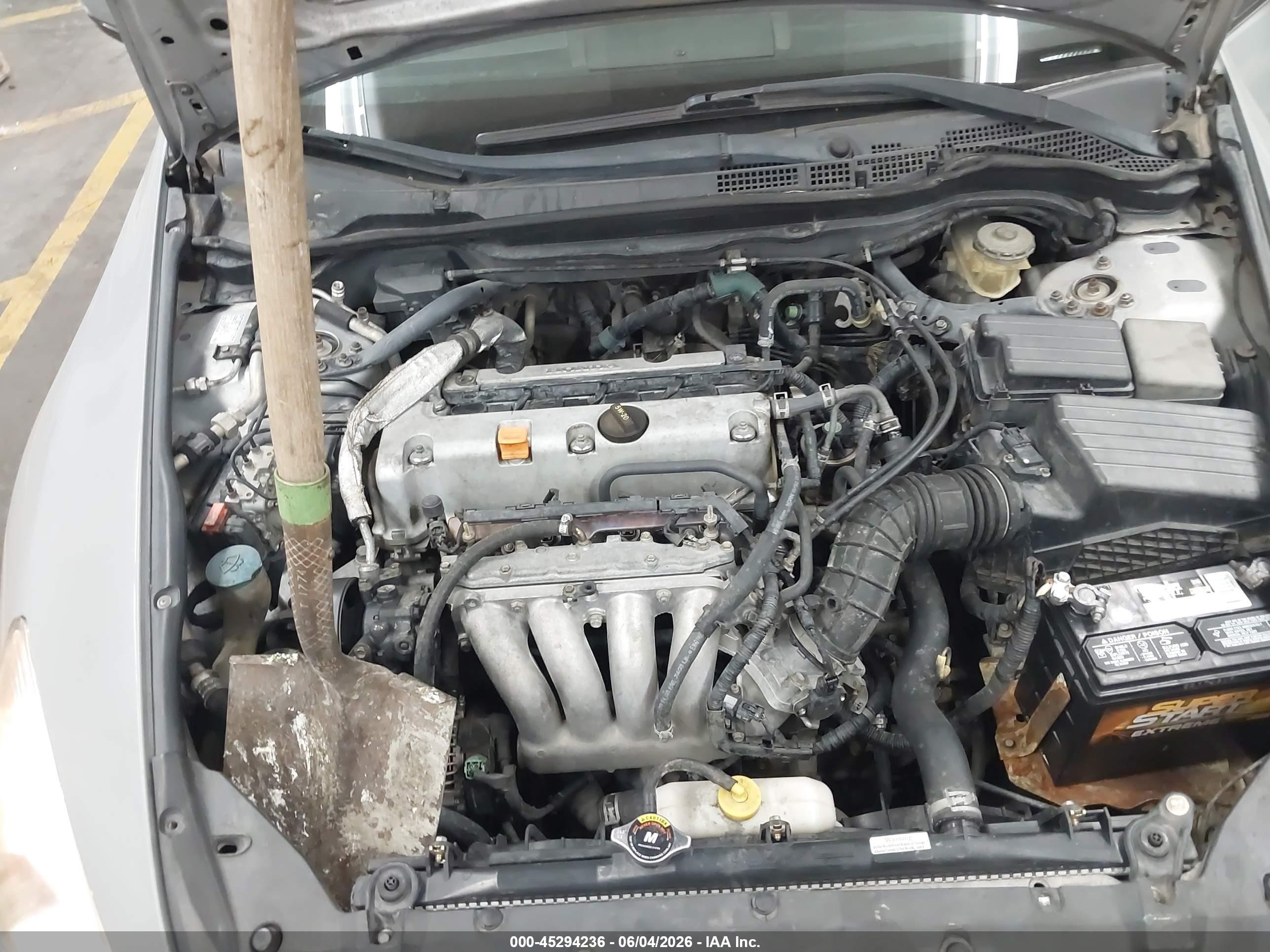 2004 Honda Accord 2.4 Lx Light Blue vin: JHMCM56314C016775