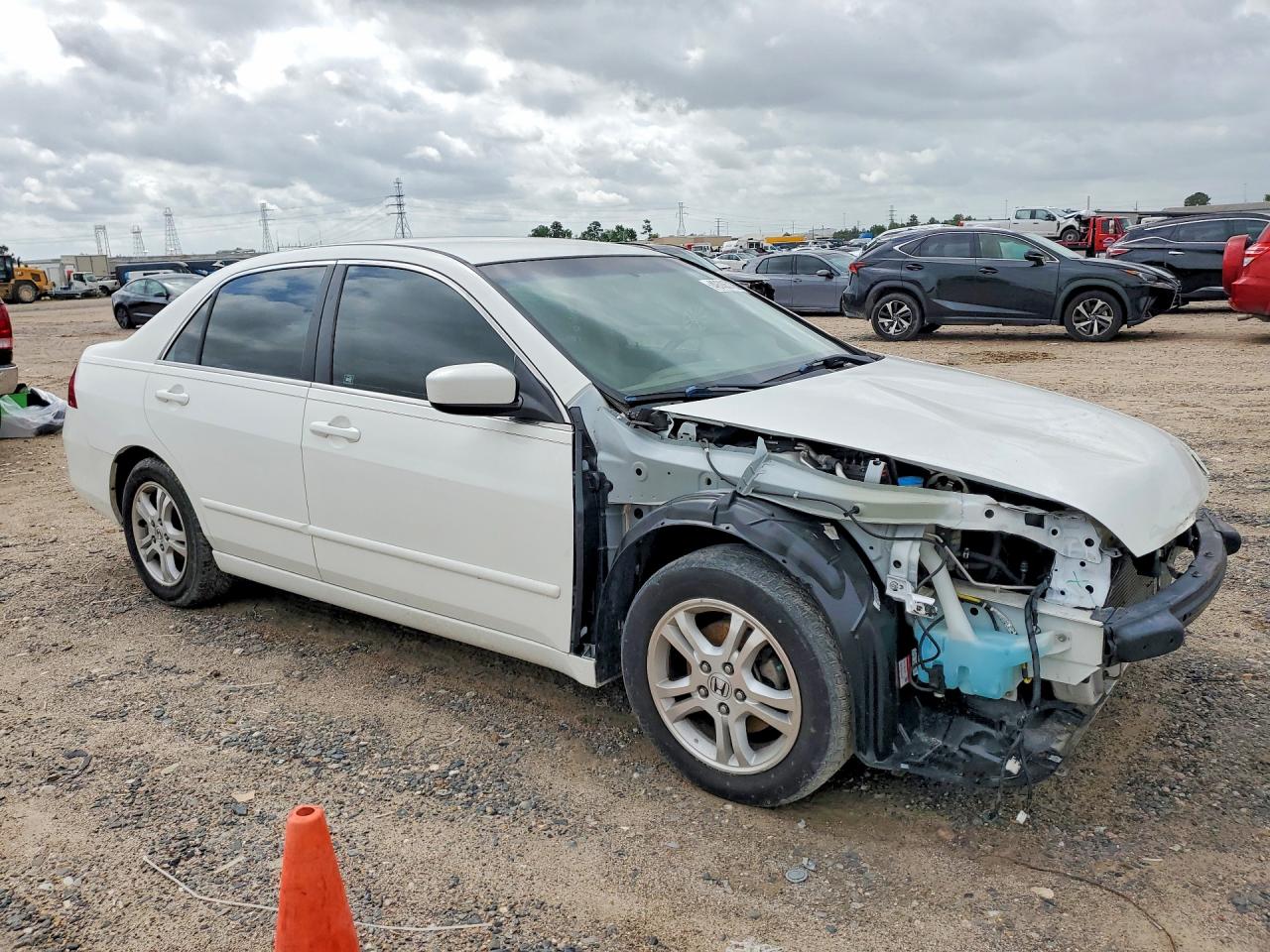2007 Honda Accord Se Белый vin: JHMCM56317C021723