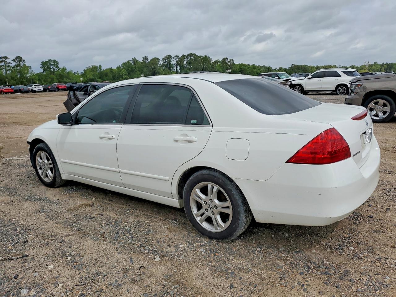 2007 Honda Accord Se Белый vin: JHMCM56317C021723