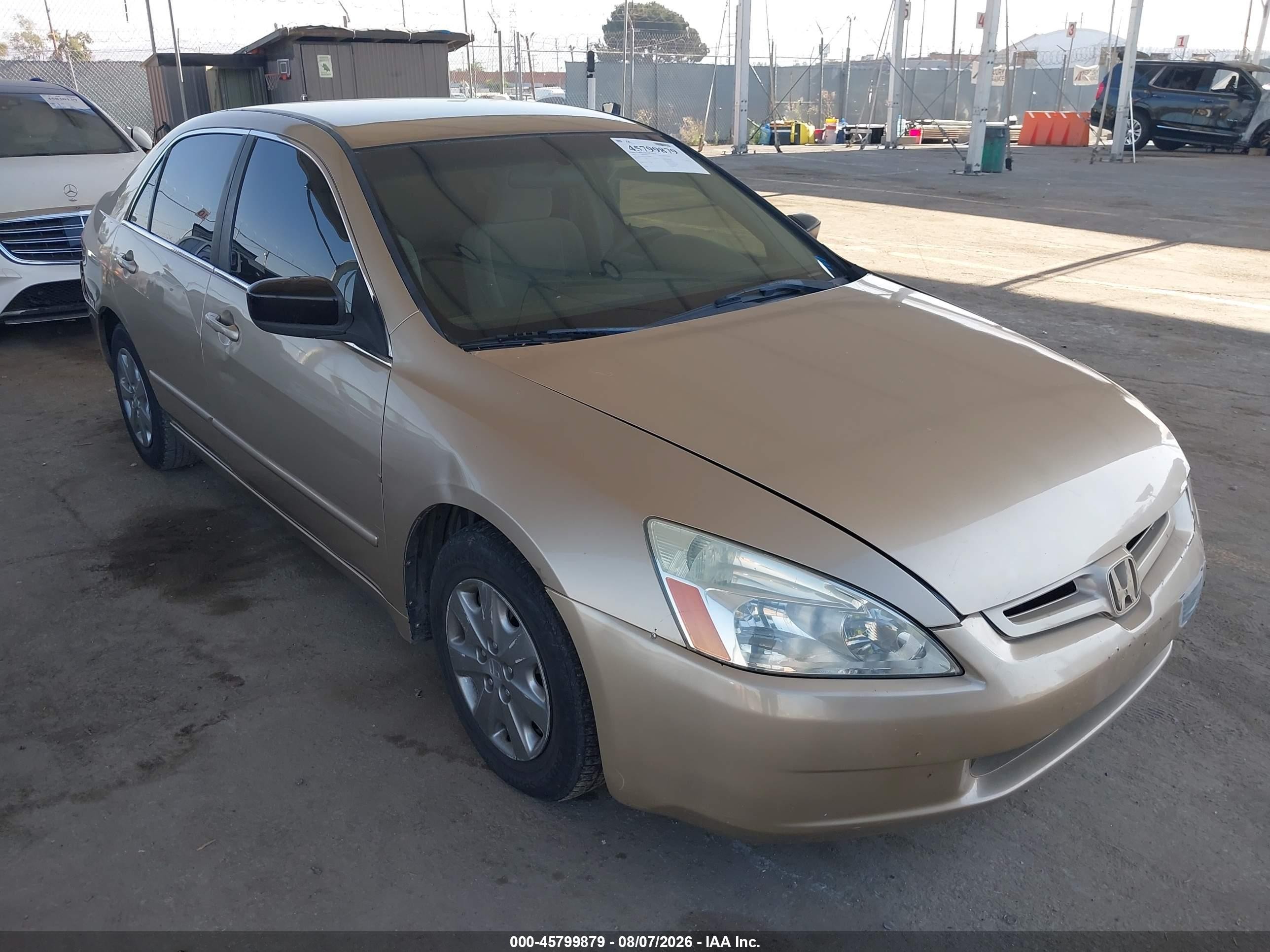 2003 Honda Accord Sdn Lx Gold vin: JHMCM56323C050884