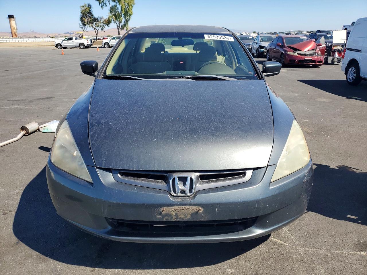 2004 Honda Accord Lx Gray vin: JHMCM56324C038008